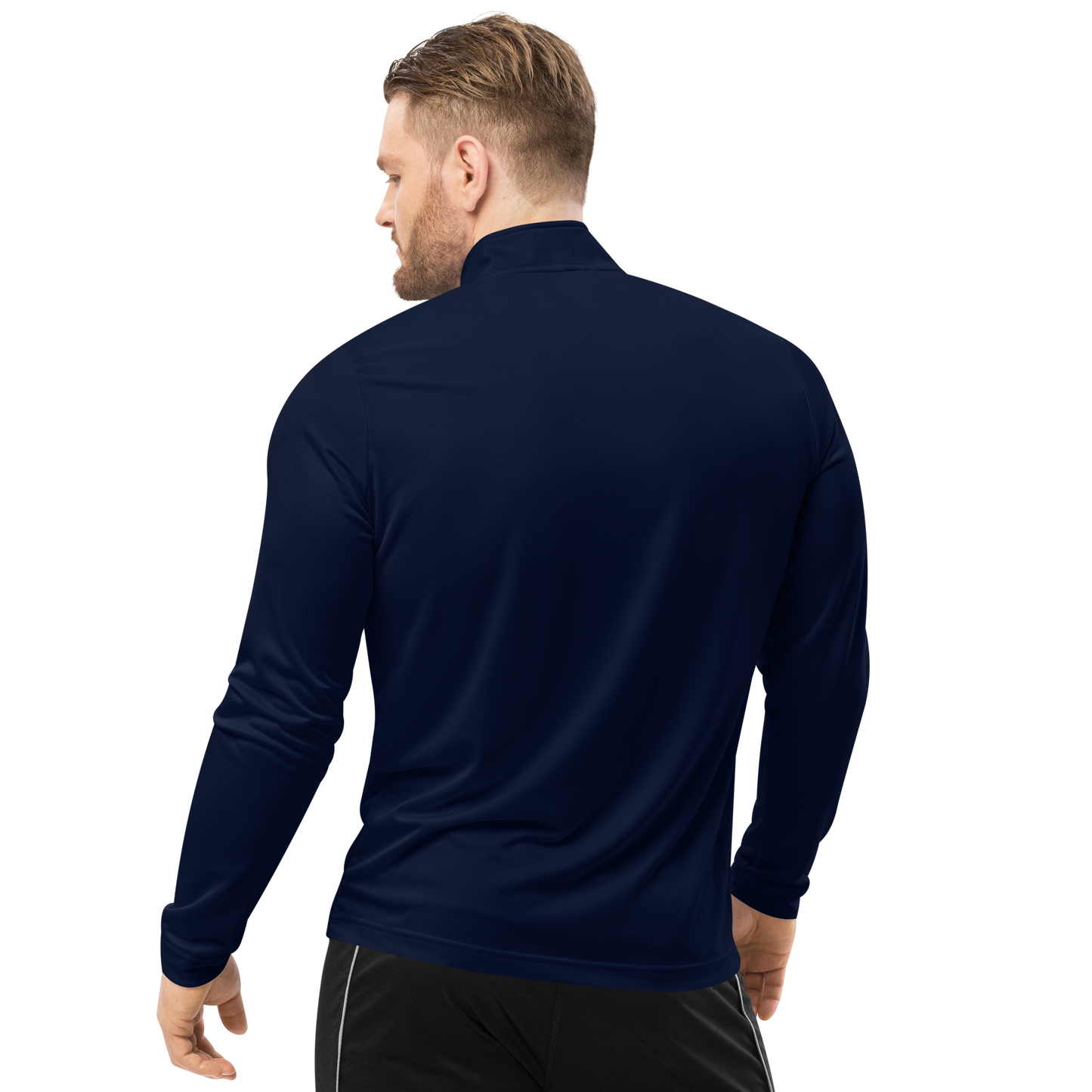 Adidas Quarter Zip Pullover Activewear — Navy
