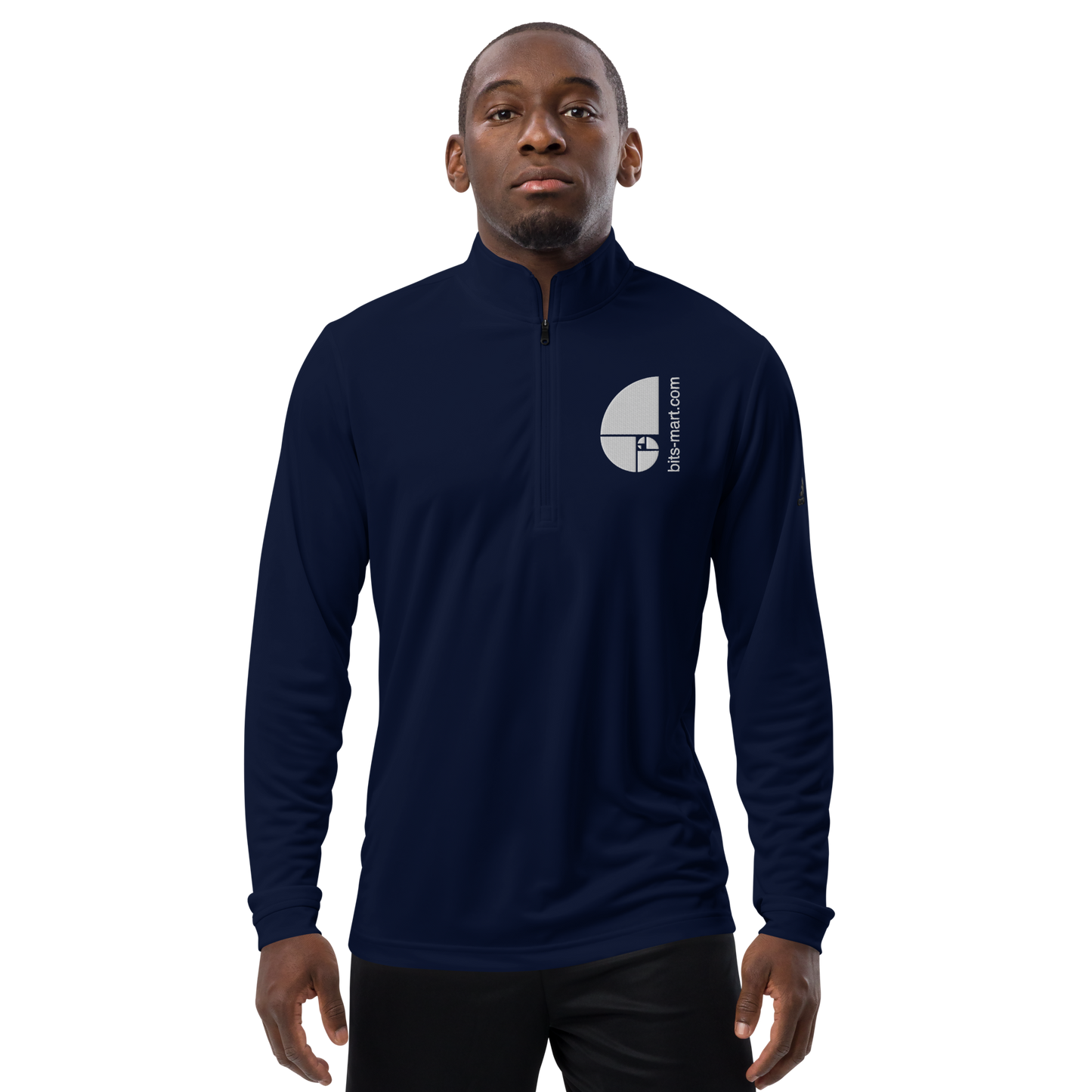 Adidas Quarter Zip Pullover Activewear — Navy