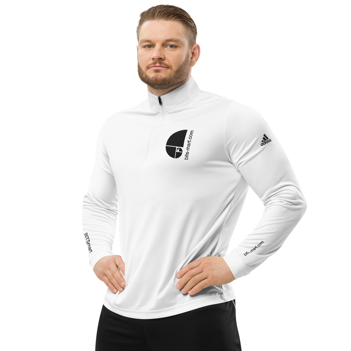 Adidas Quarter Zip Pullover Activewear — White