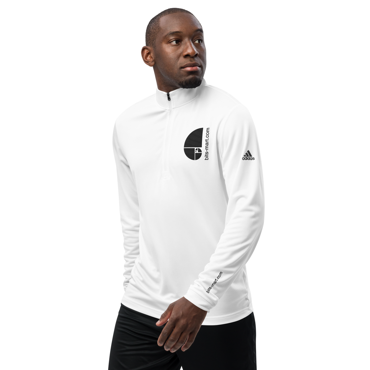 Adidas Quarter Zip Pullover Activewear — White