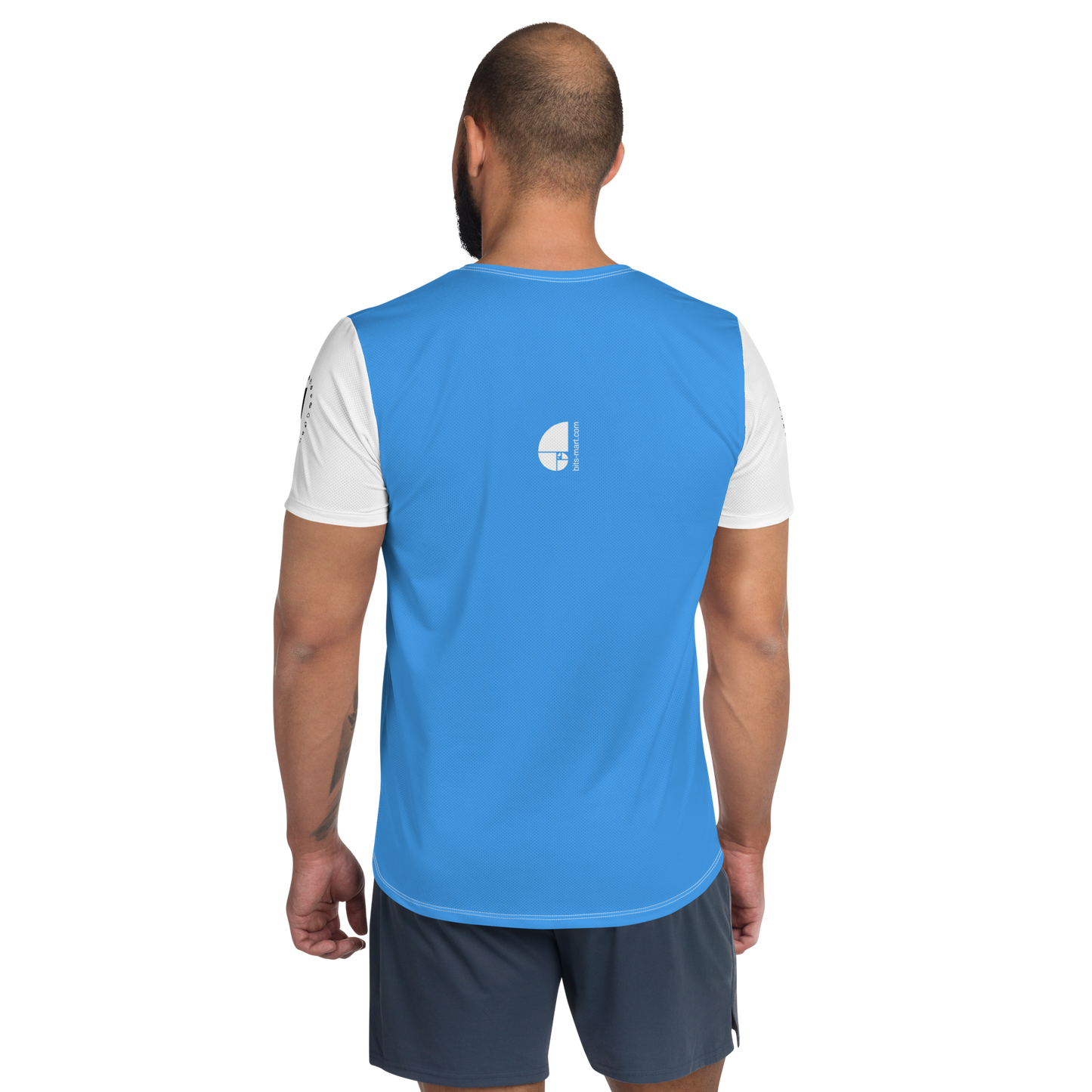 Mens Athletic Polyester T-shirt — Copper Sulphate