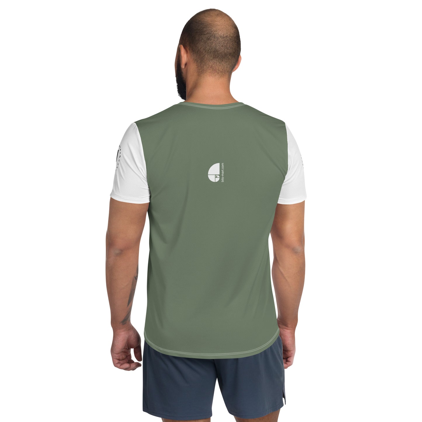 Mens Athletic Polyester T-shirt — Forest Moss