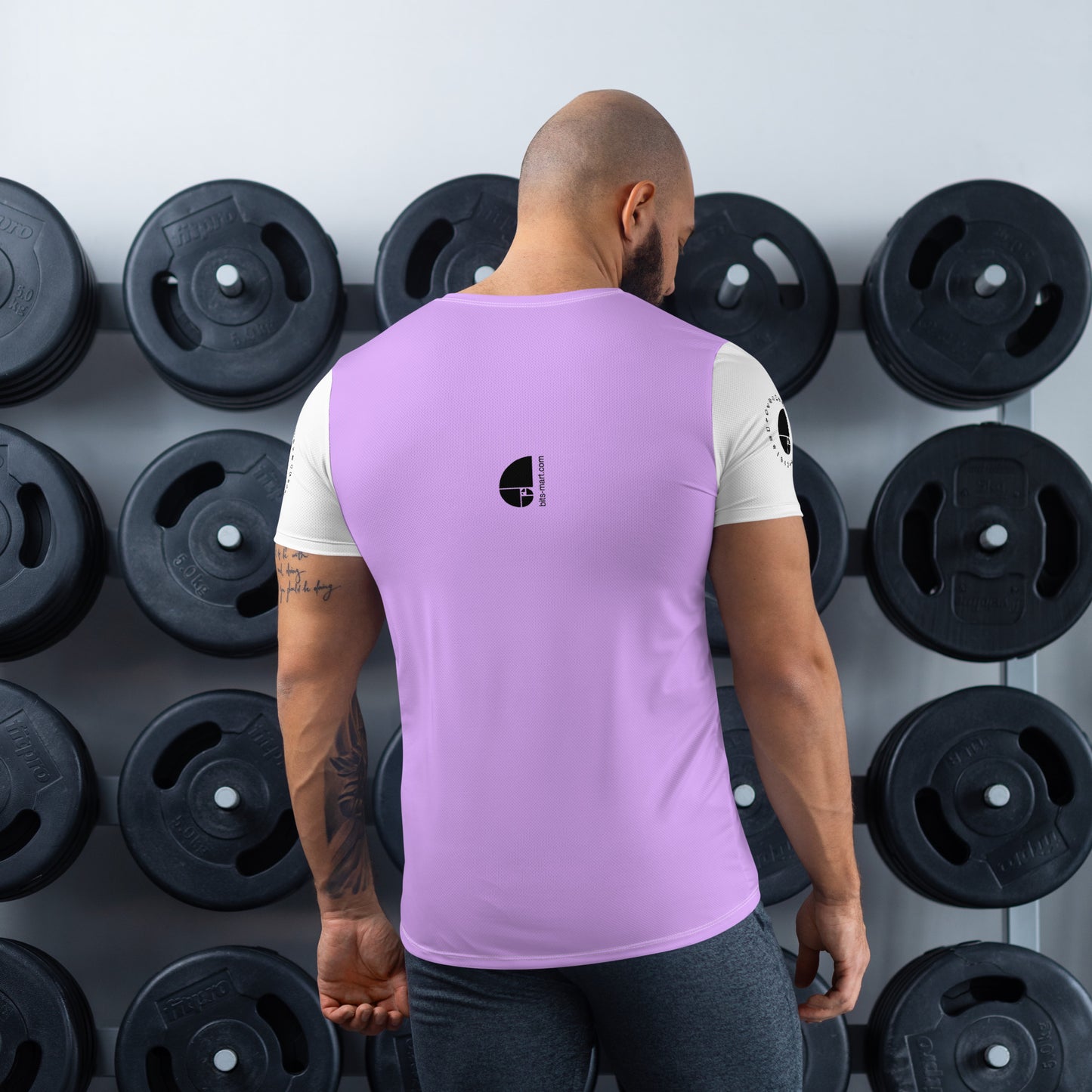 Mens Athletic Polyester T-shirt — Lavender