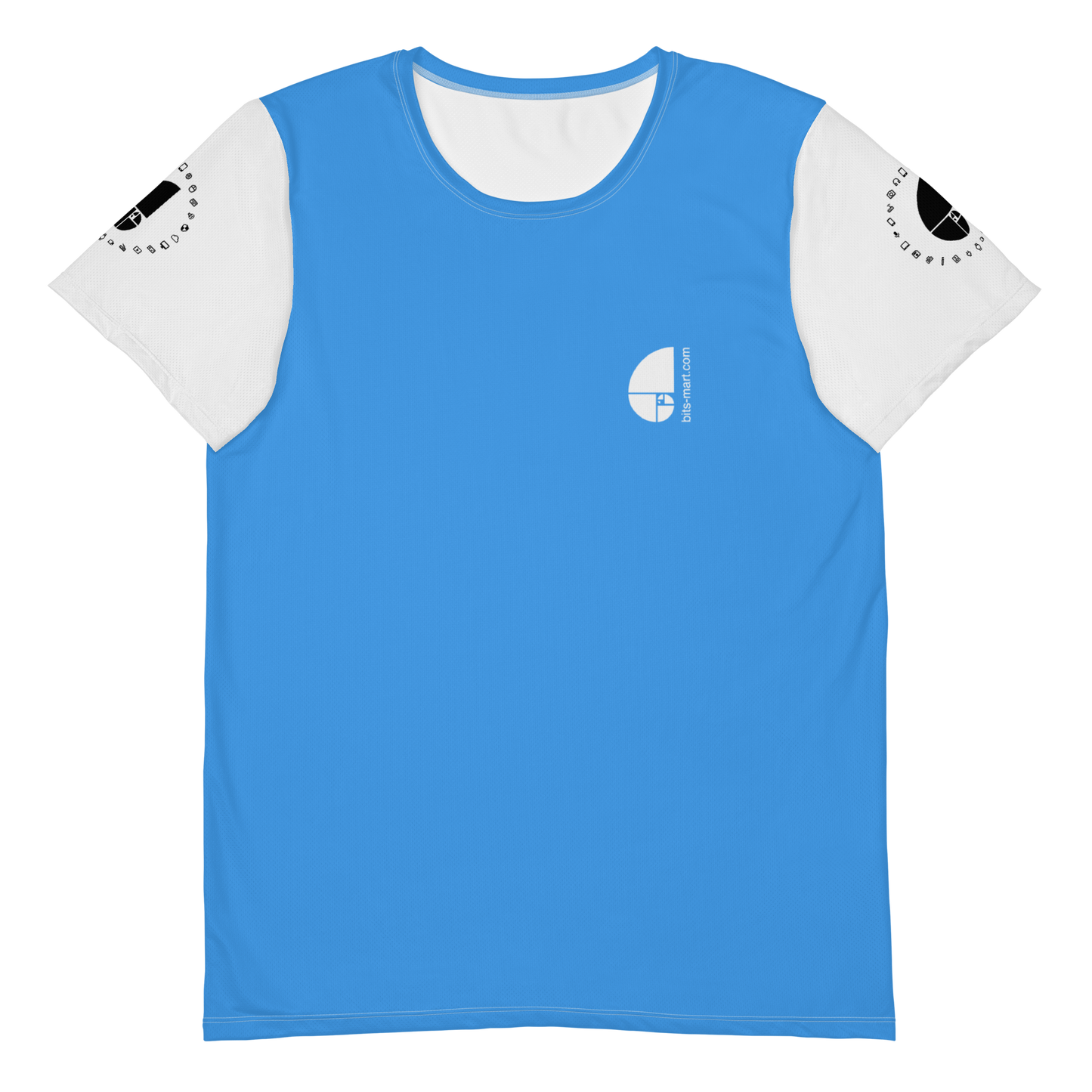 Mens Athletic Polyester T-shirt — Copper Sulphate