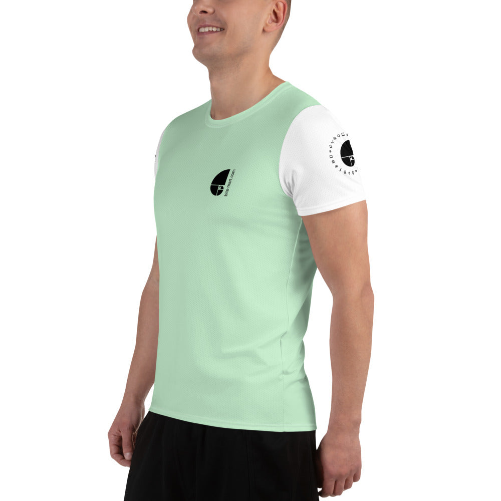 Mens Athletic Polyester T-shirt — Pistachio