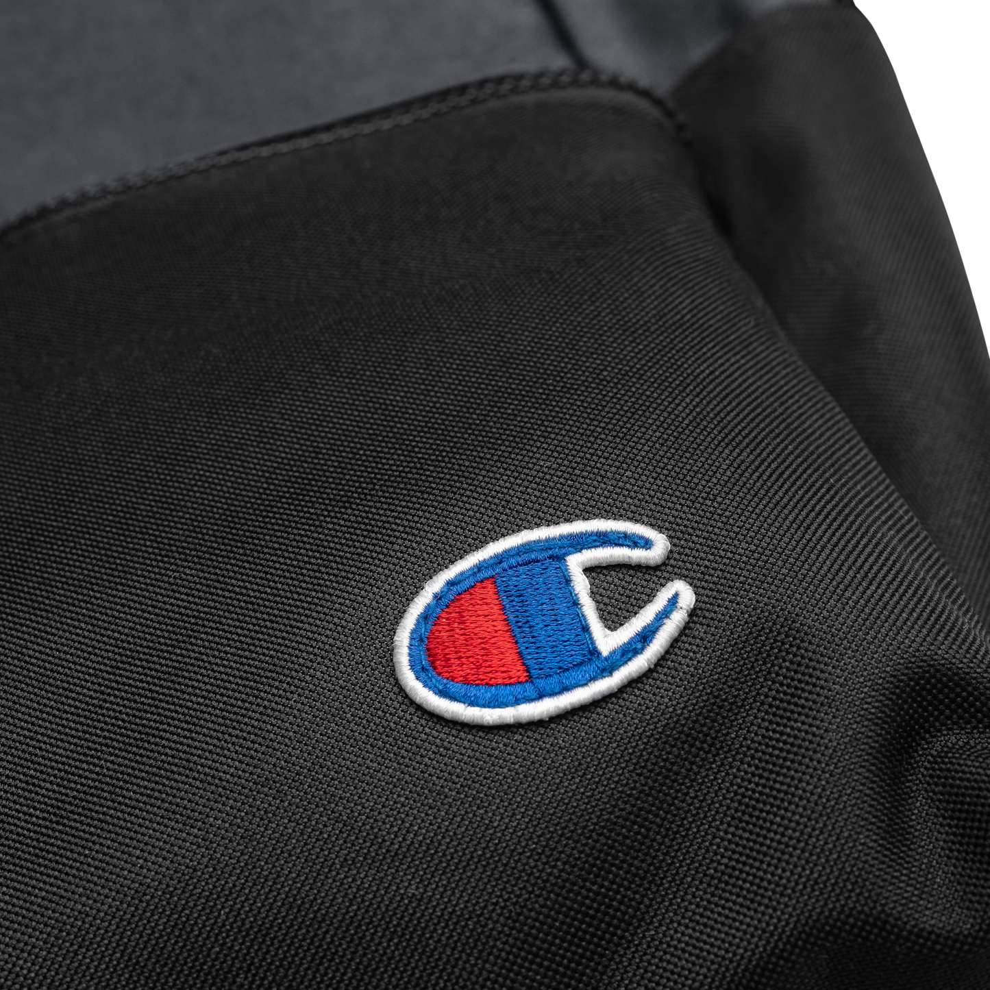 Embroidered Champion Backpack — Black