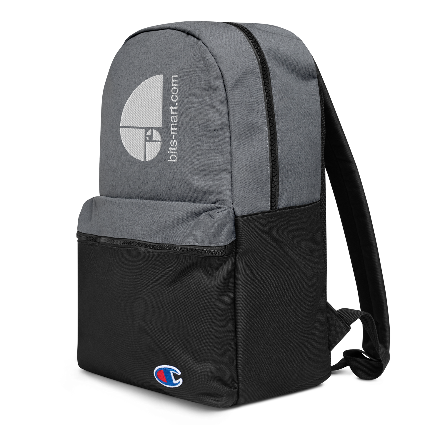 Embroidered Champion Backpack — Grey
