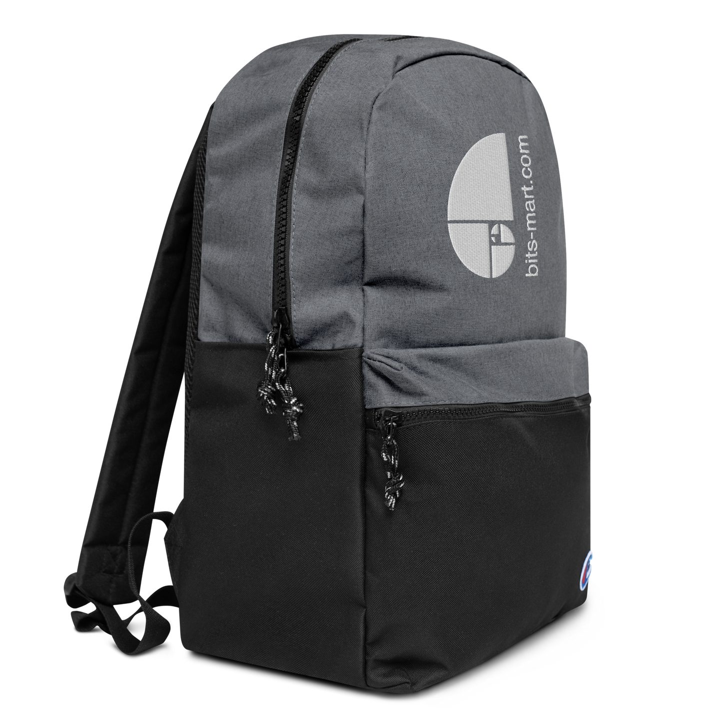 Embroidered Champion Backpack — Grey