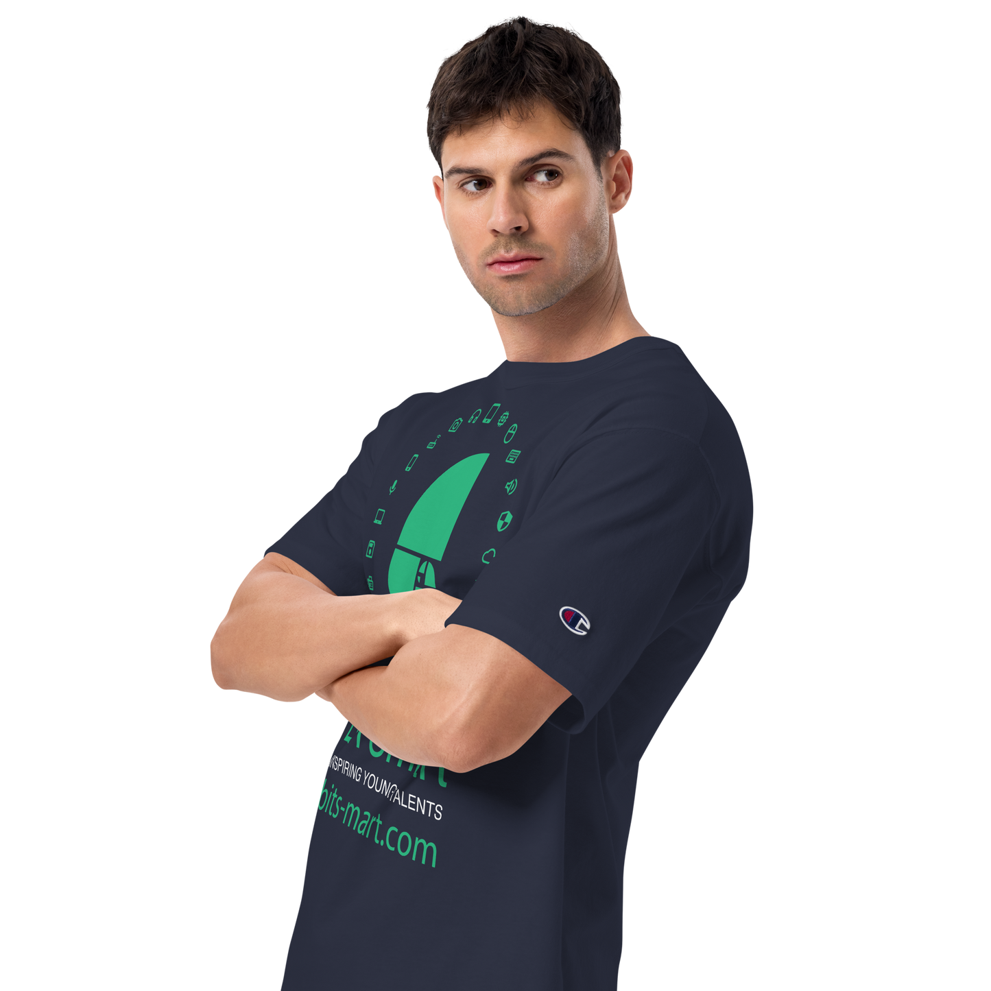 Men's Champion T-Shirt — Navy