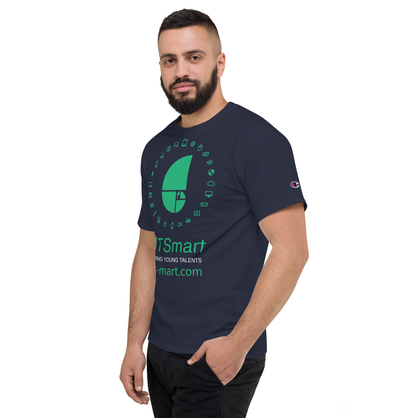 Men's Champion T-Shirt — Navy