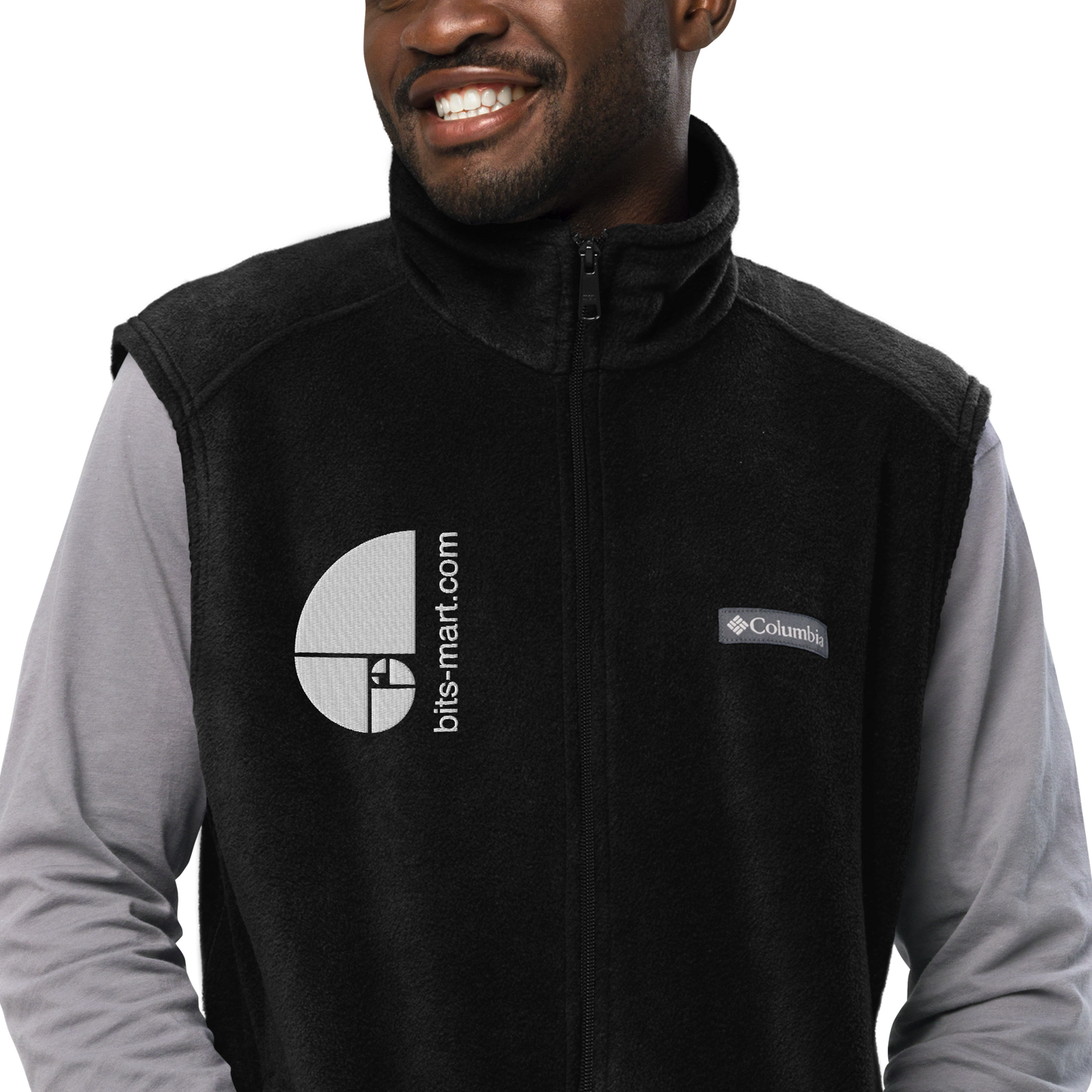 Mens Columbia fleece vest — Black