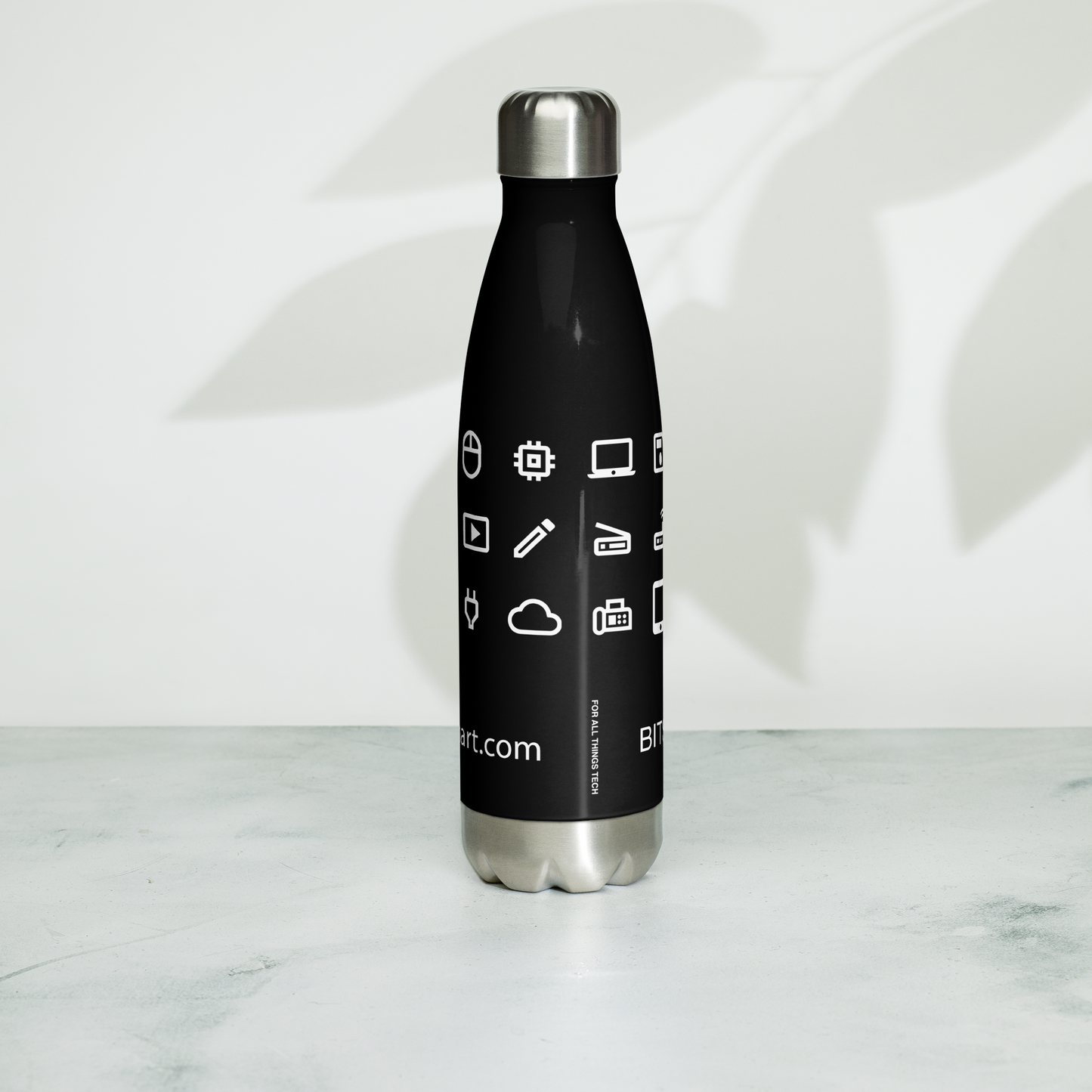 Stainless Steel Water Bottle — Black