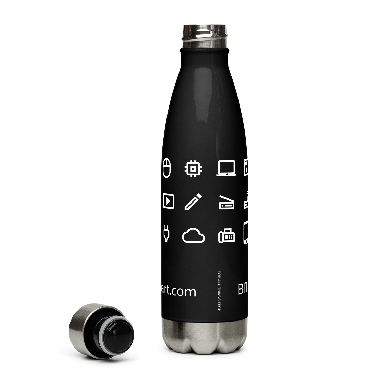 Stainless Steel Water Bottle — Black