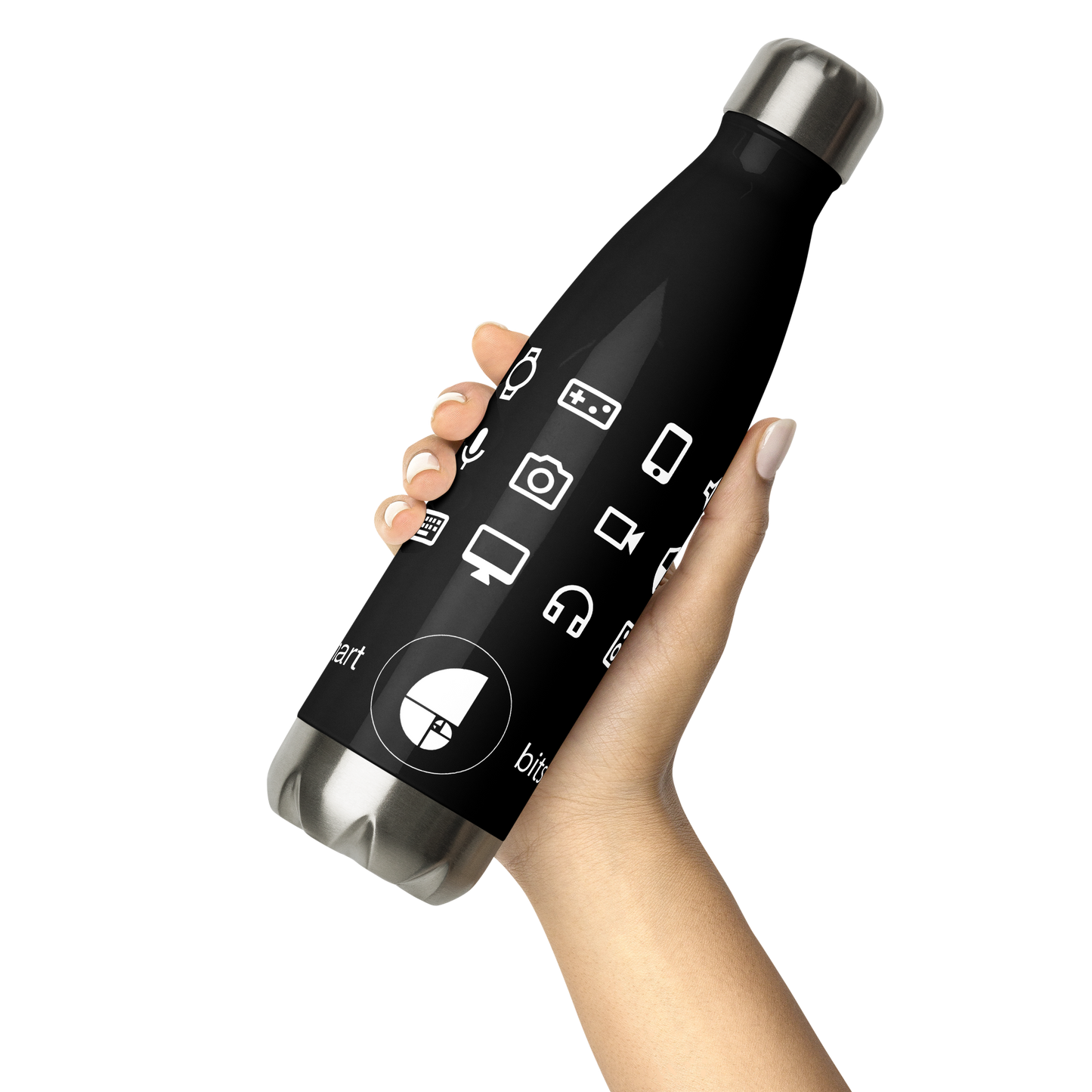 Stainless Steel Water Bottle — Black