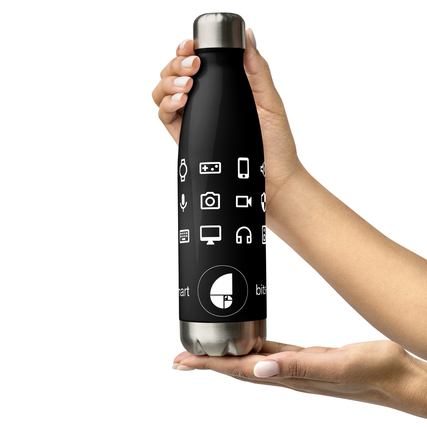 Stainless Steel Water Bottle — Black