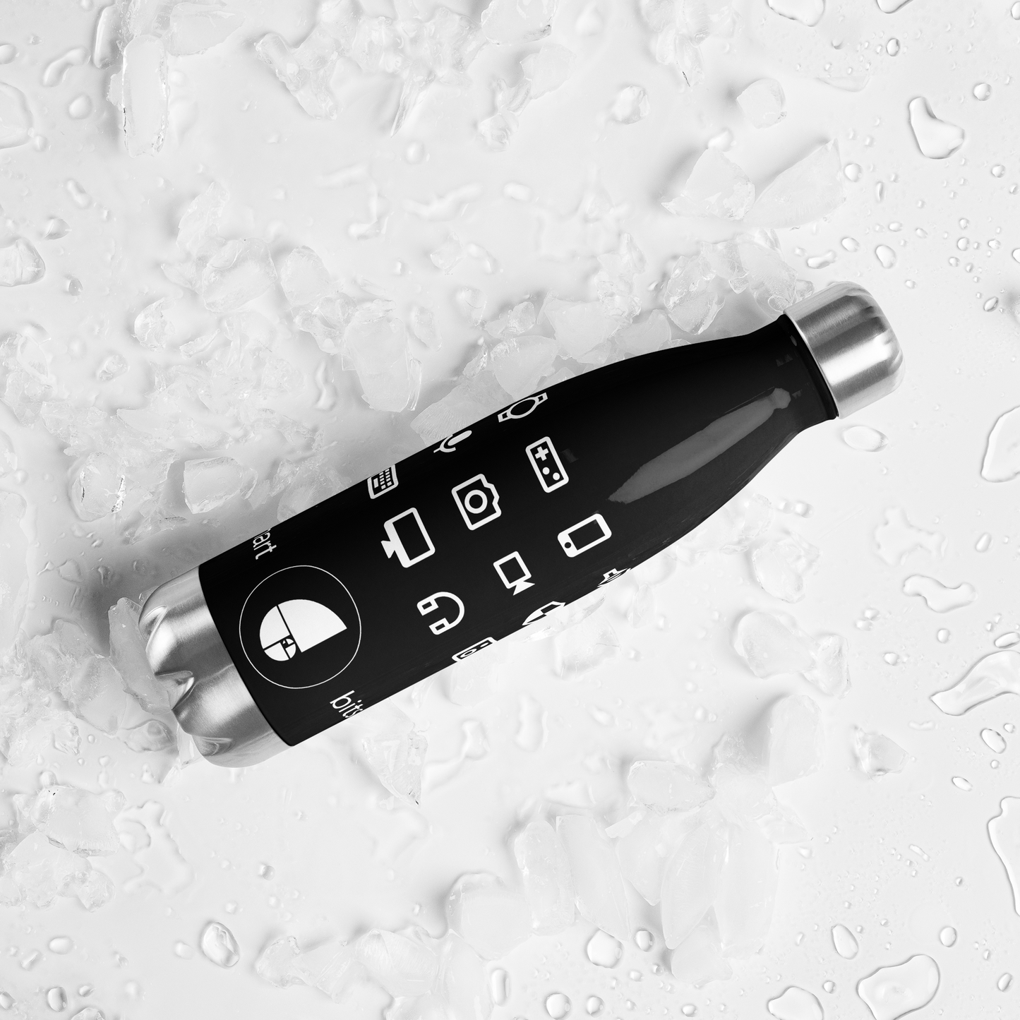 Stainless Steel Water Bottle — Black
