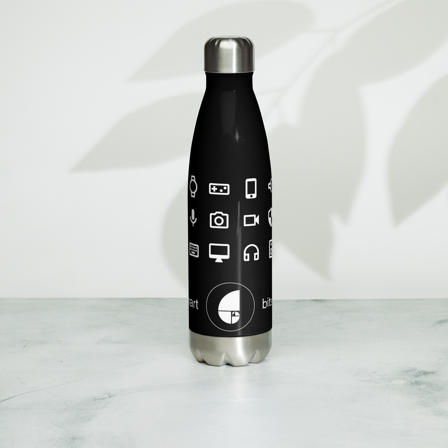 Stainless Steel Water Bottle — Black