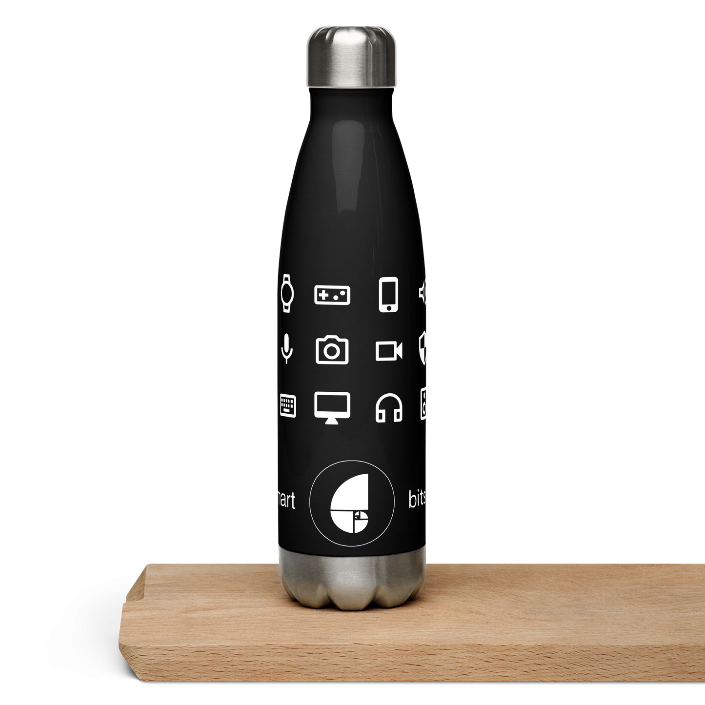 Stainless Steel Water Bottle — Black