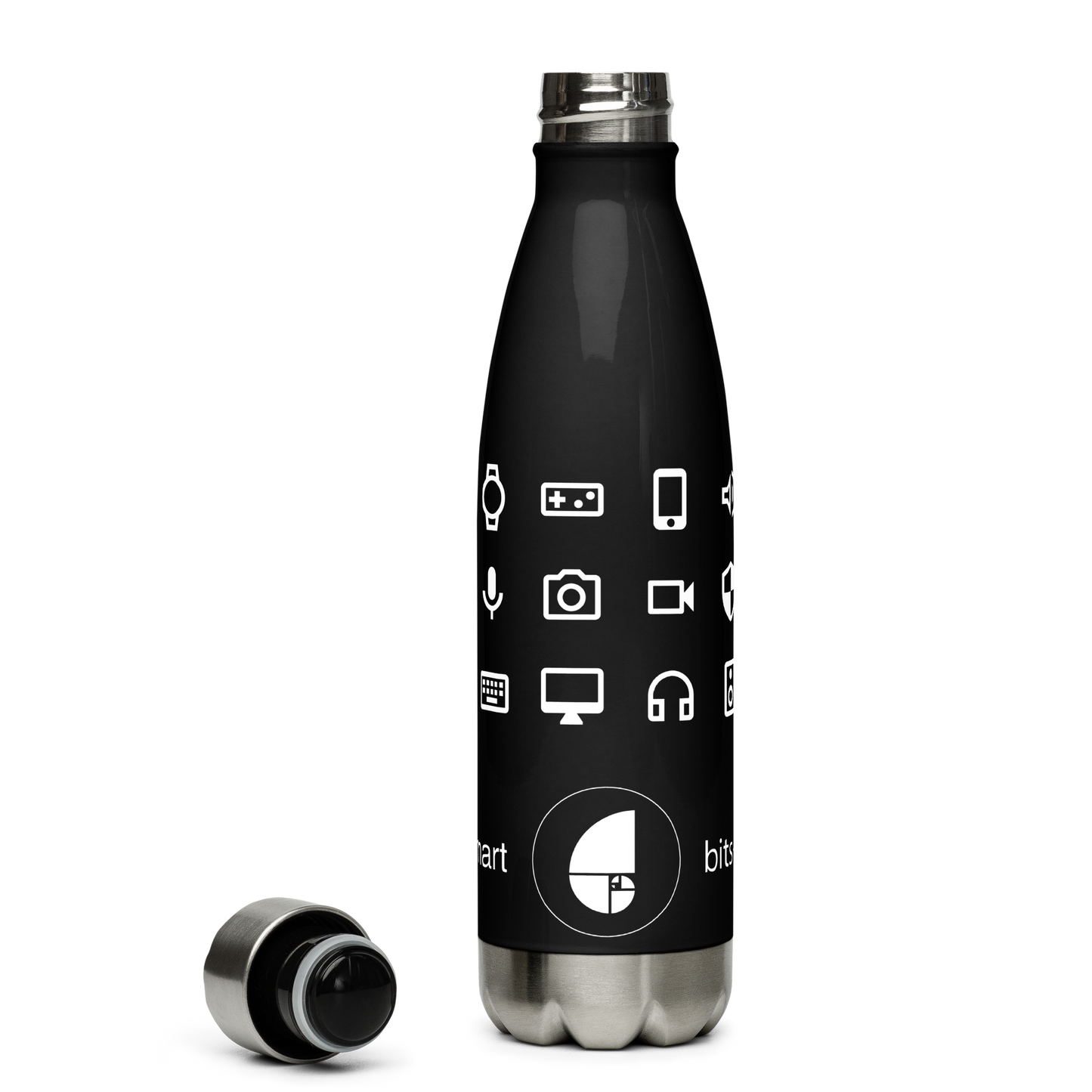 Stainless Steel Water Bottle — Black