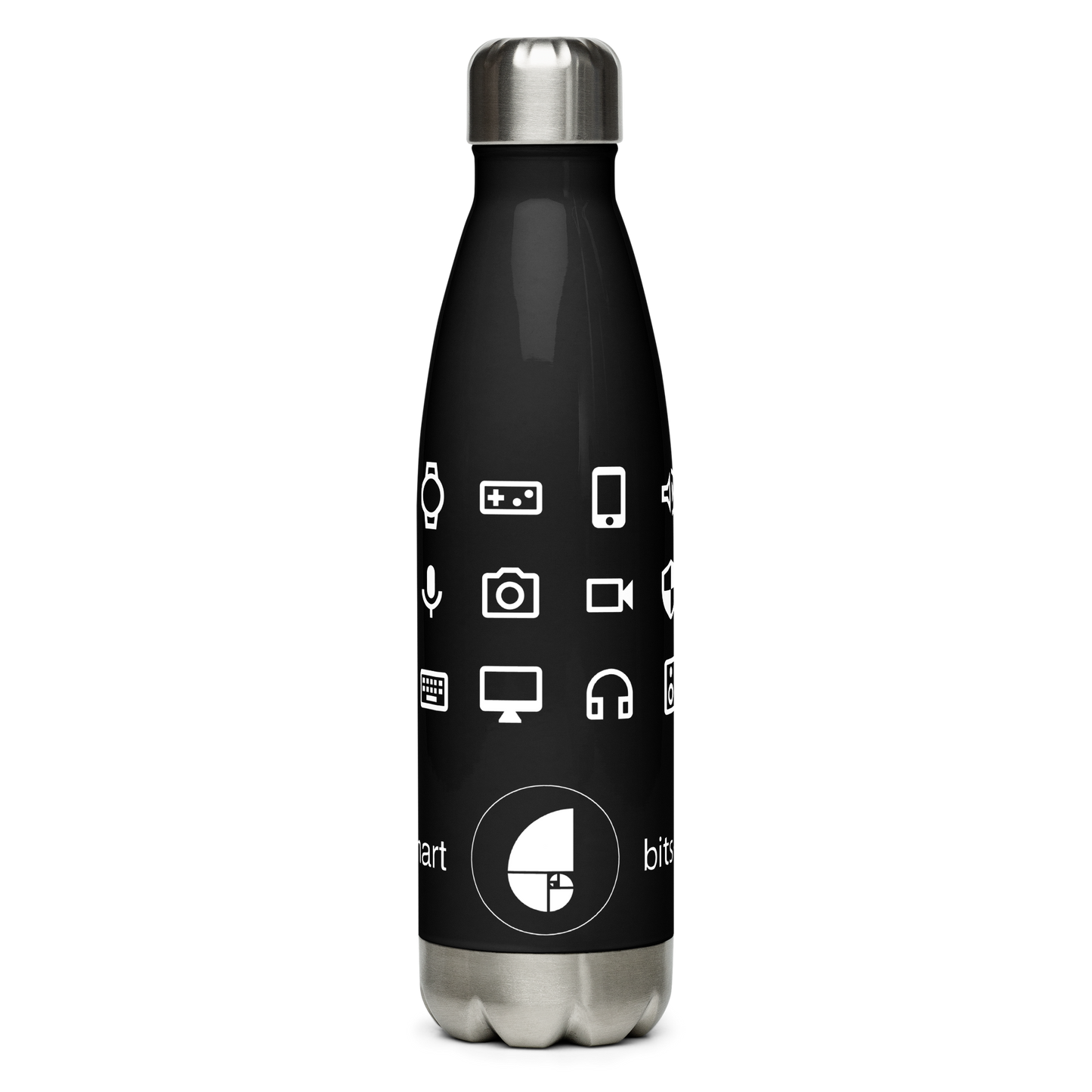 Stainless Steel Water Bottle — Black