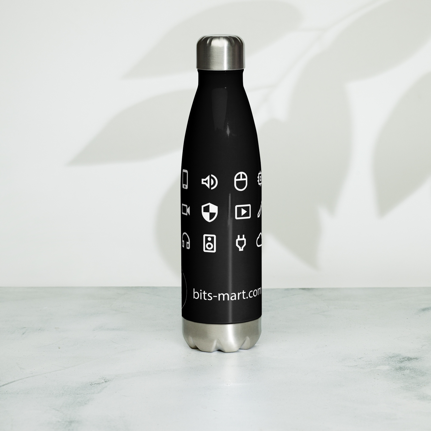 Stainless Steel Water Bottle — Black