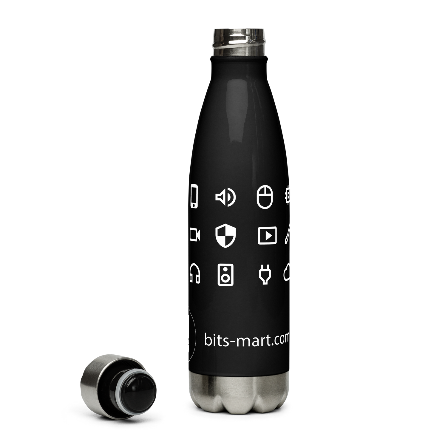 Stainless Steel Water Bottle — Black