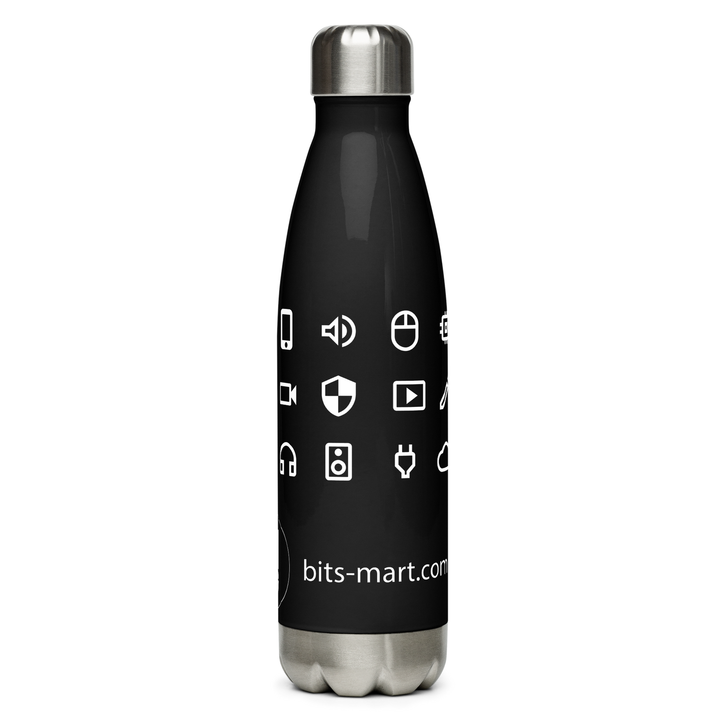 Stainless Steel Water Bottle — Black
