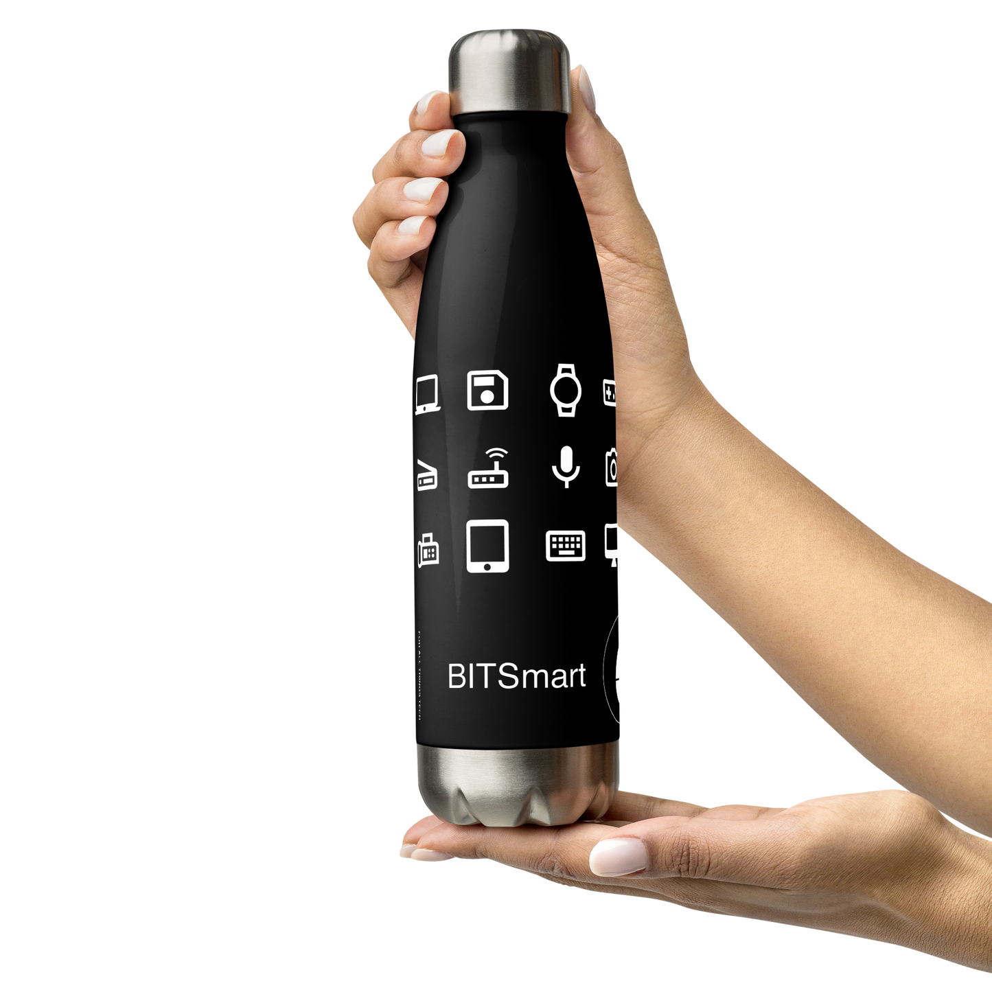 Stainless Steel Water Bottle — Black