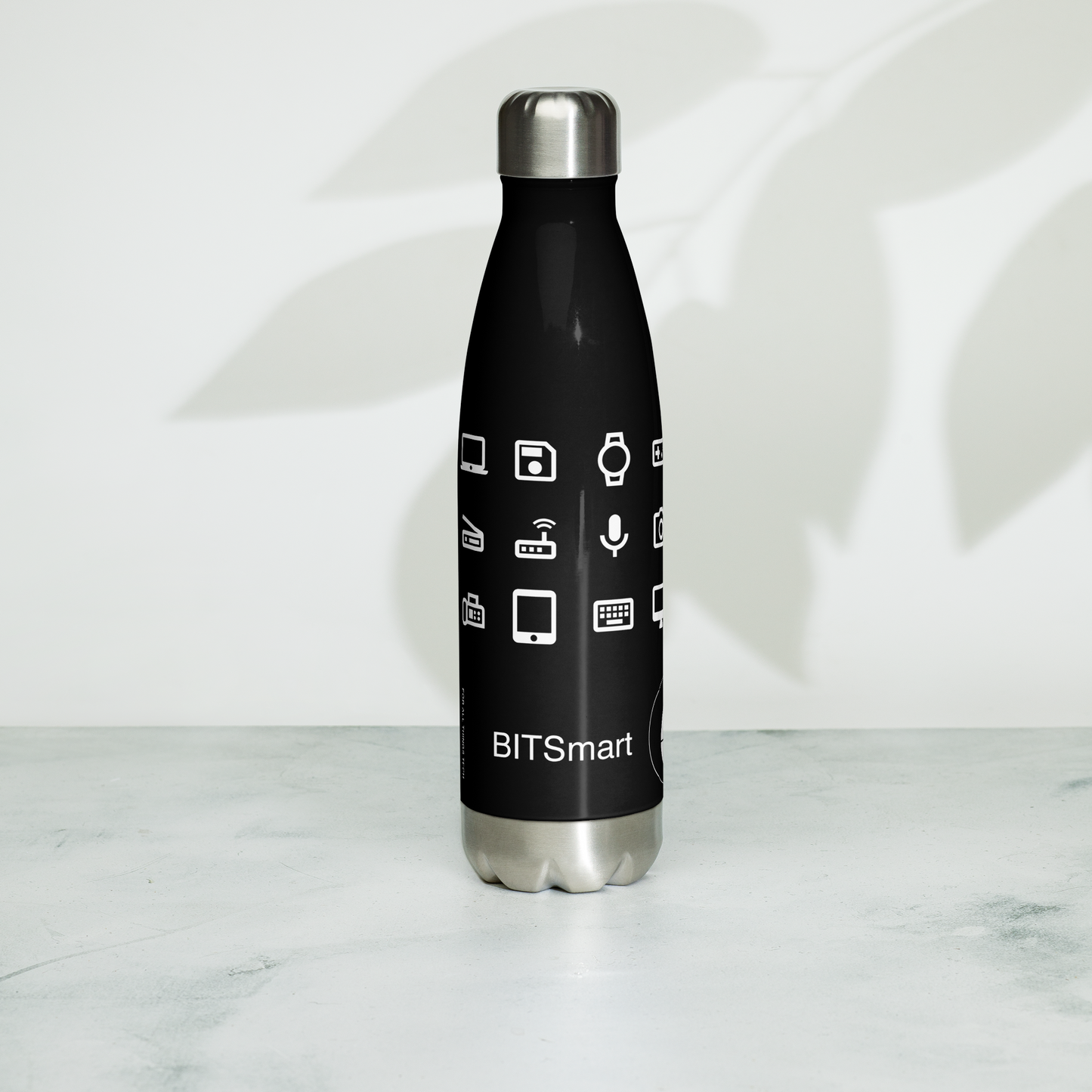 Stainless Steel Water Bottle — Black