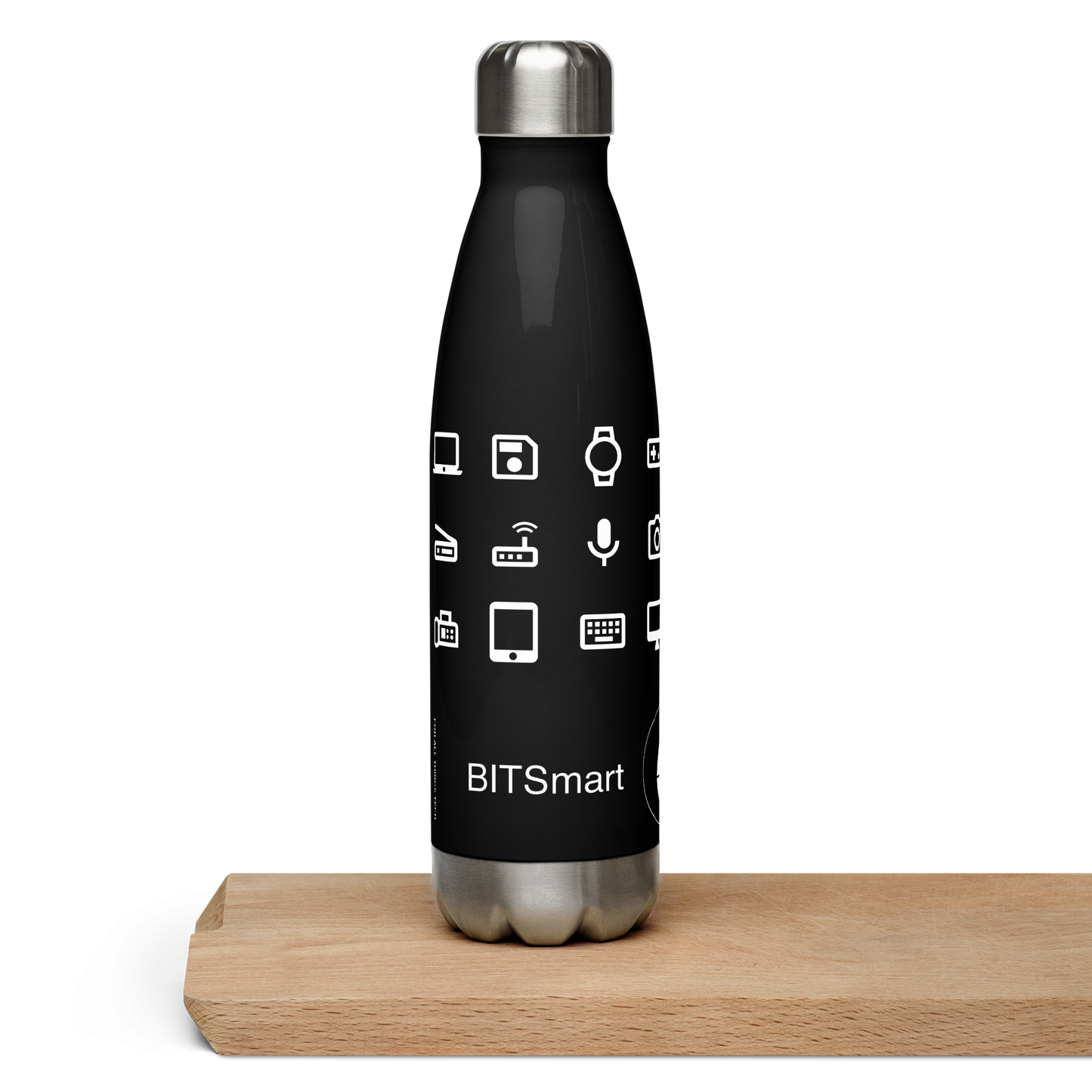 Stainless Steel Water Bottle — Black