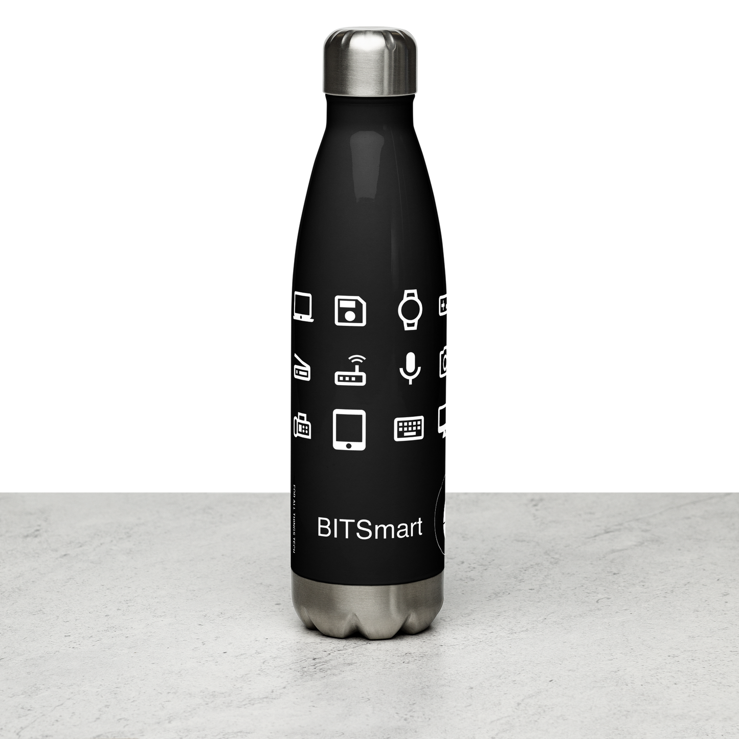 Stainless Steel Water Bottle — Black
