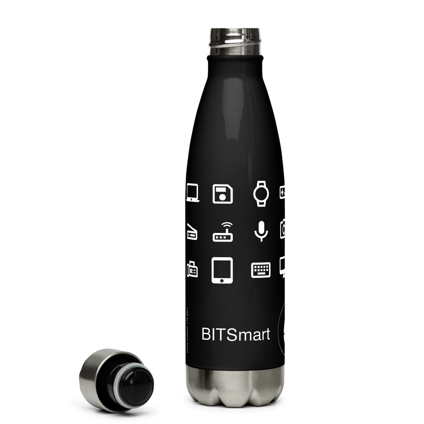 Stainless Steel Water Bottle — Black