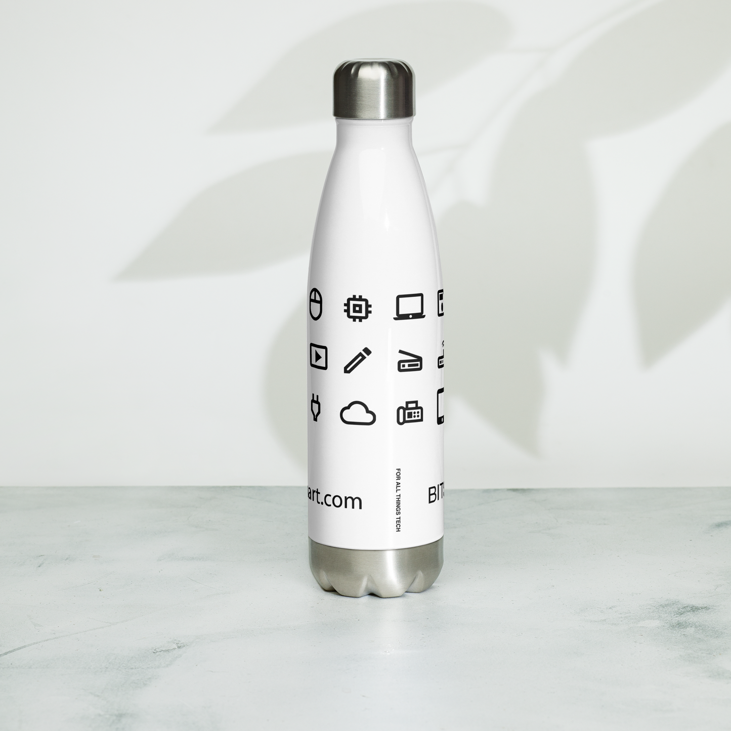 Stainless Steel Water Bottle — White