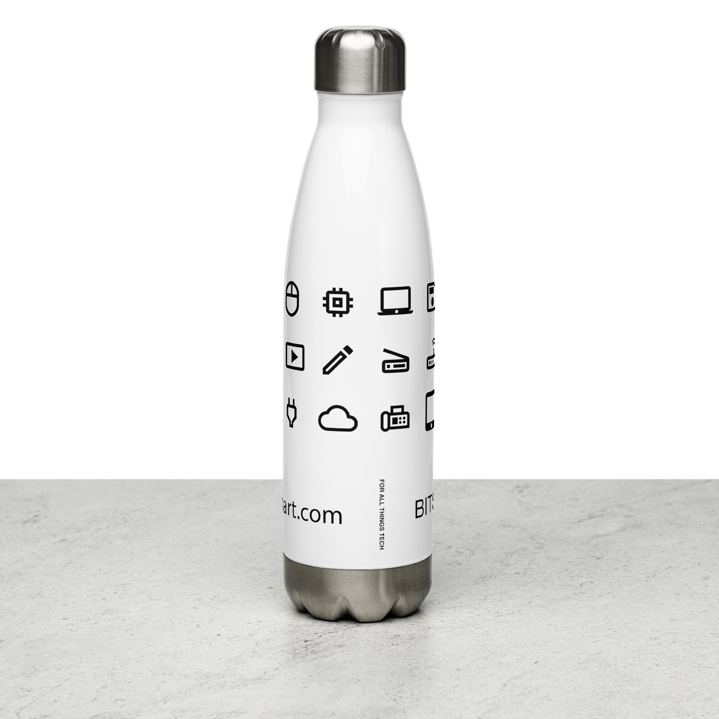 Stainless Steel Water Bottle — White