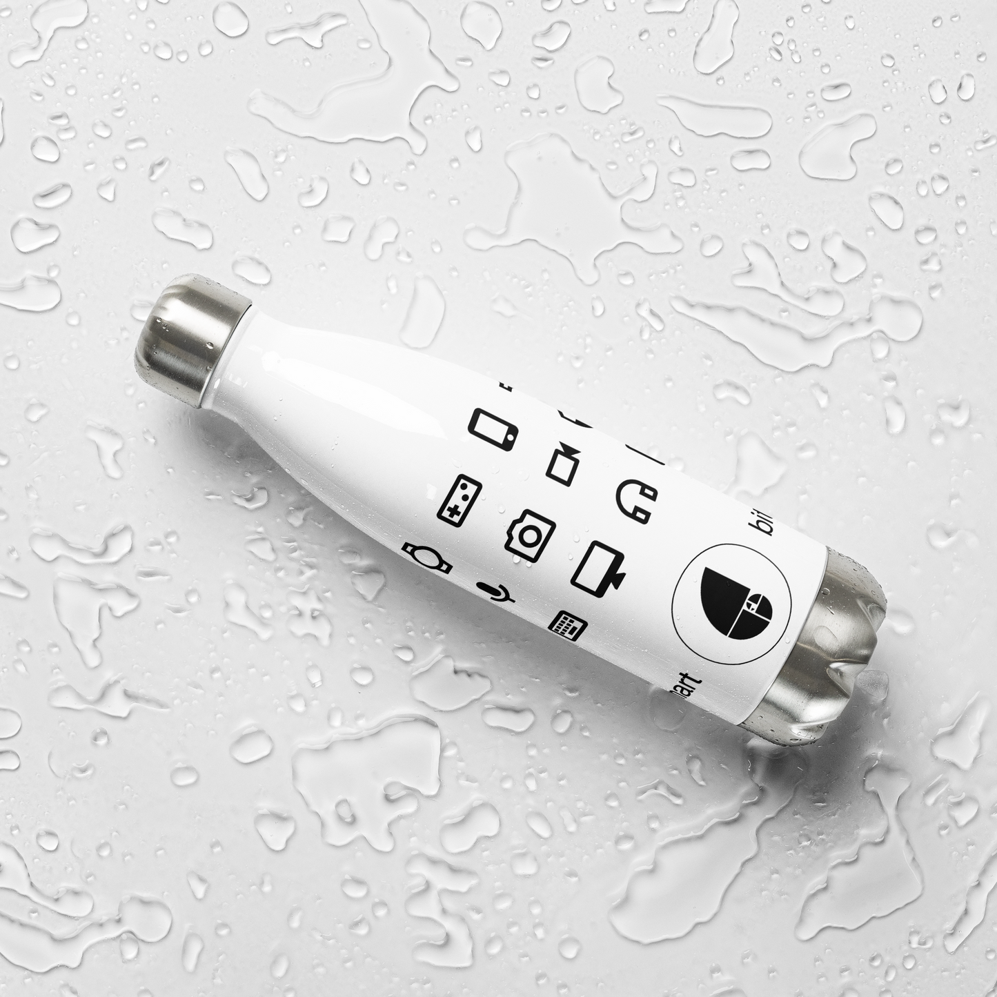Stainless Steel Water Bottle — White