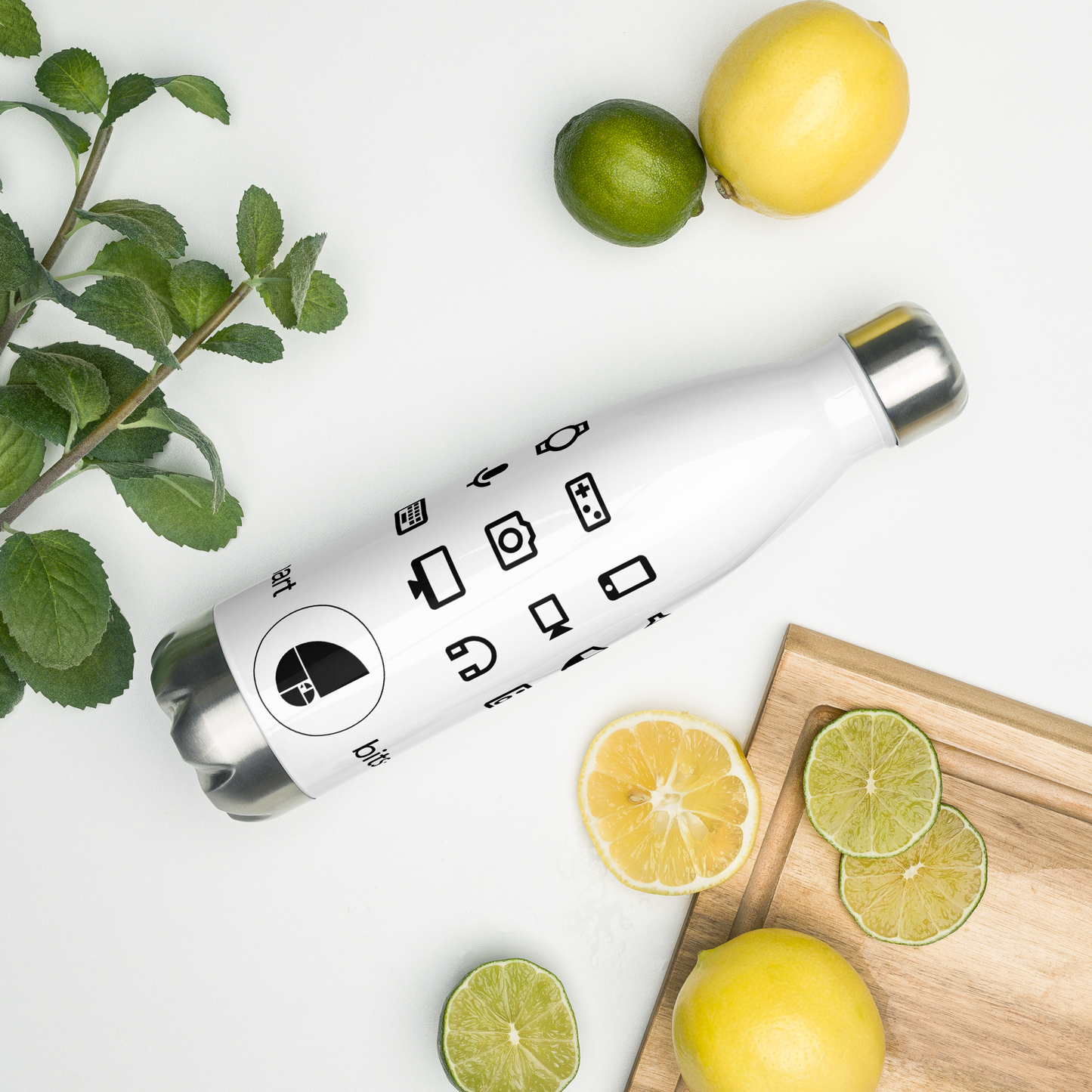 Stainless Steel Water Bottle — White