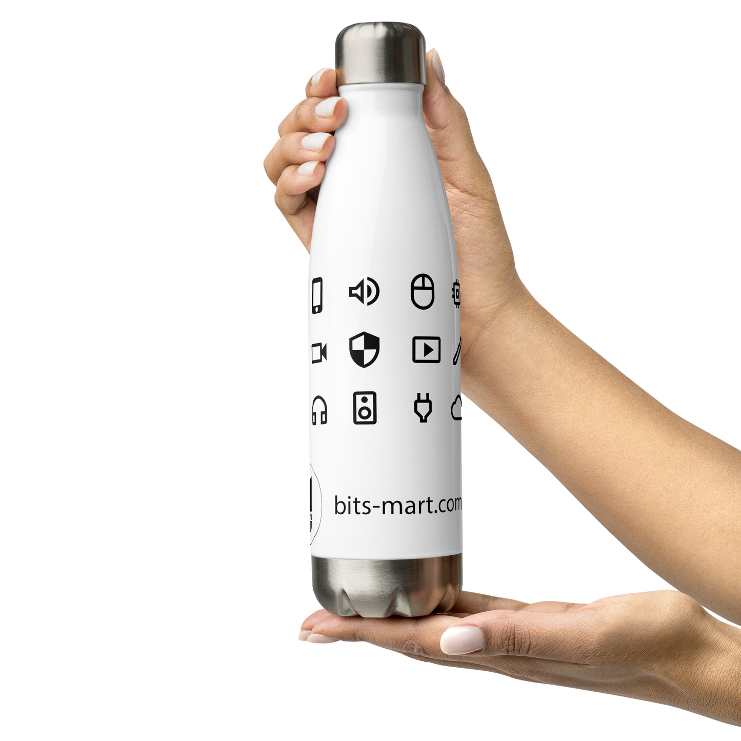 Stainless Steel Water Bottle — White