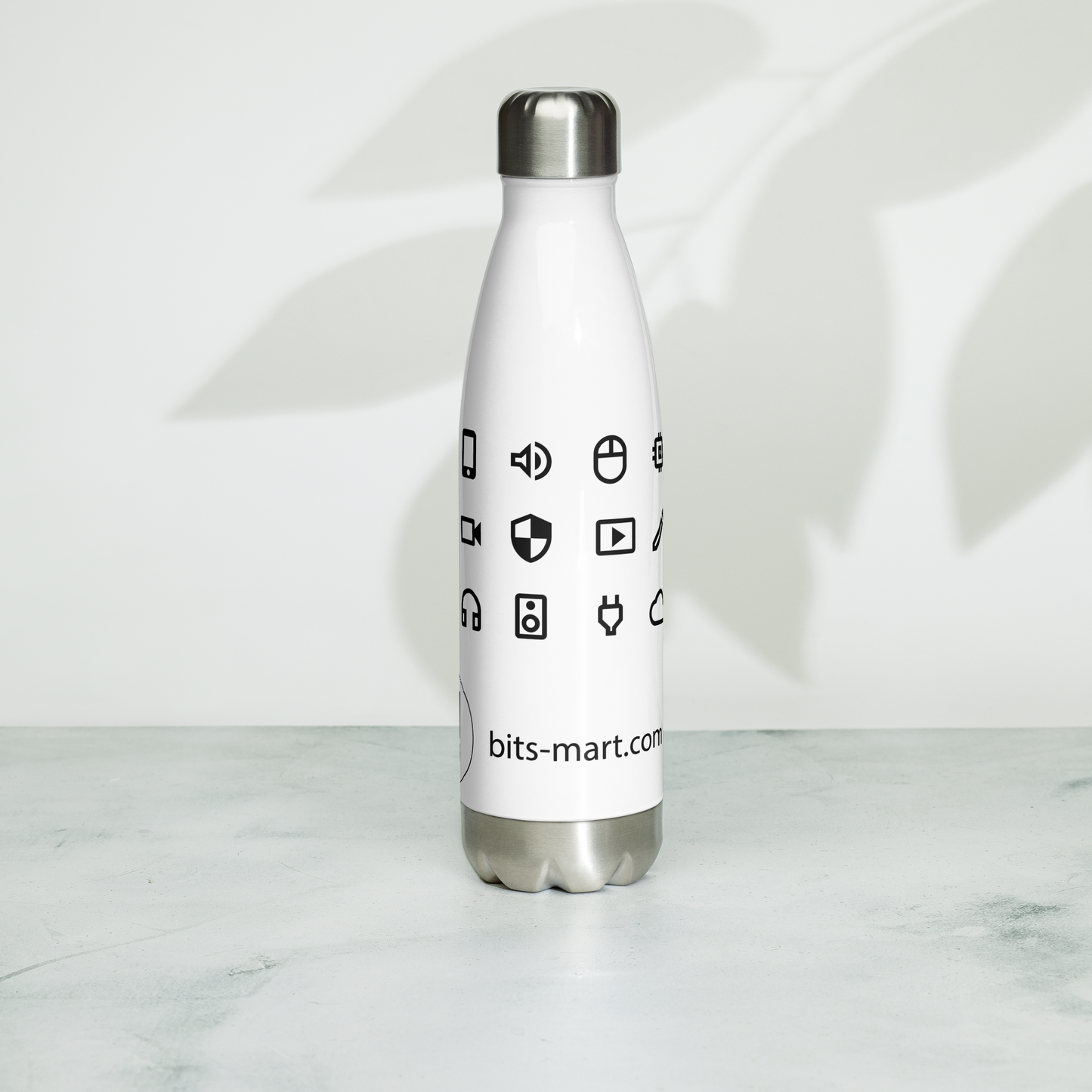 Stainless Steel Water Bottle — White