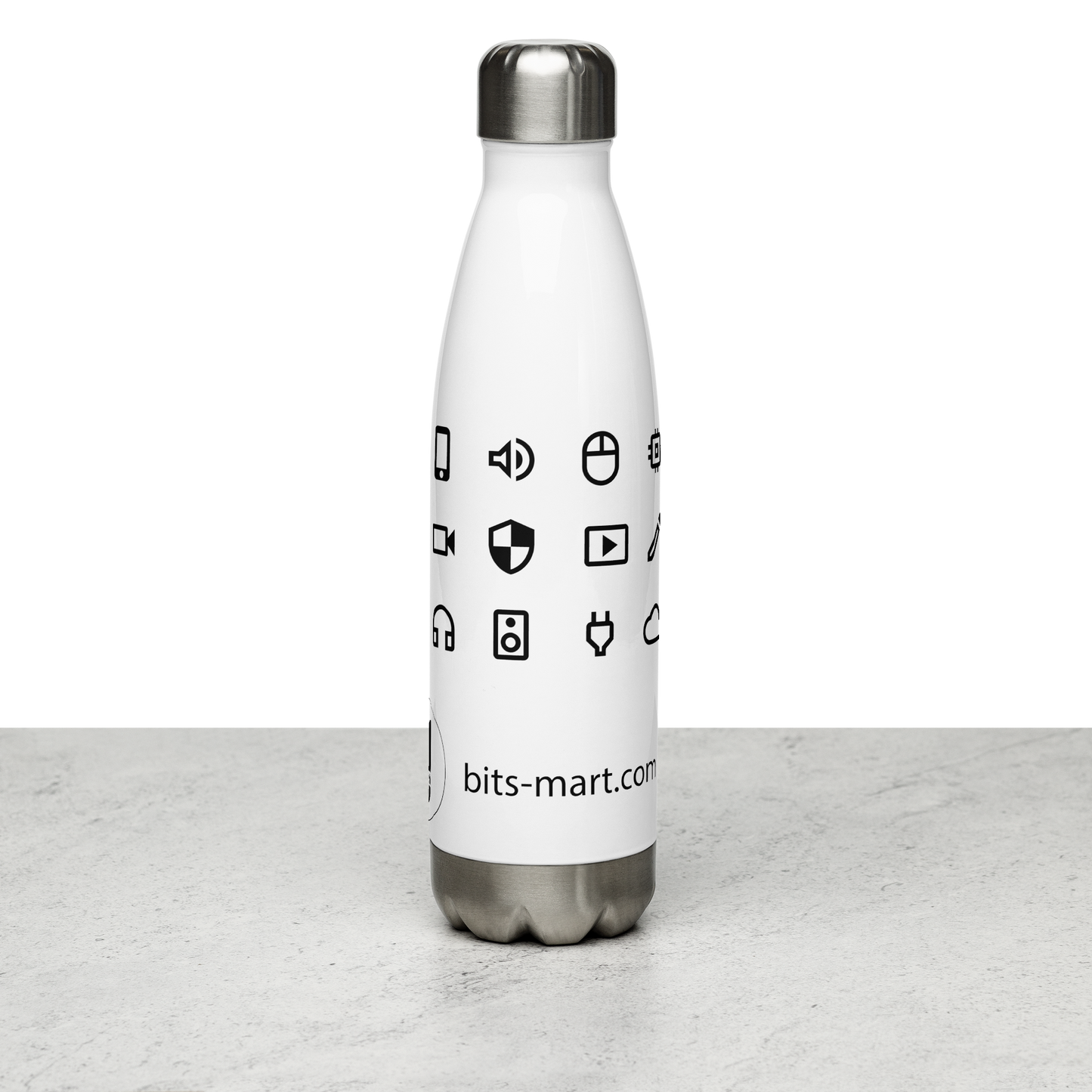 Stainless Steel Water Bottle — White