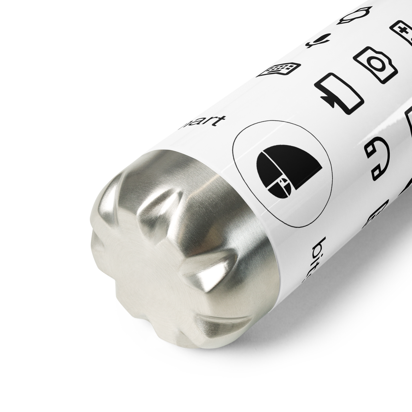 Stainless Steel Water Bottle — White