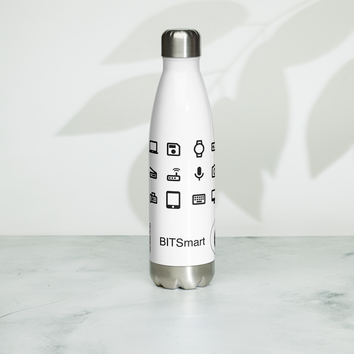 Stainless Steel Water Bottle — White