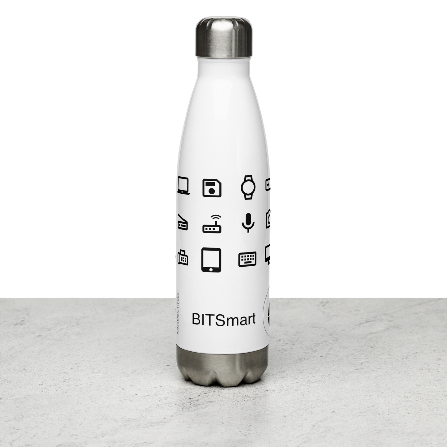 Stainless Steel Water Bottle — White