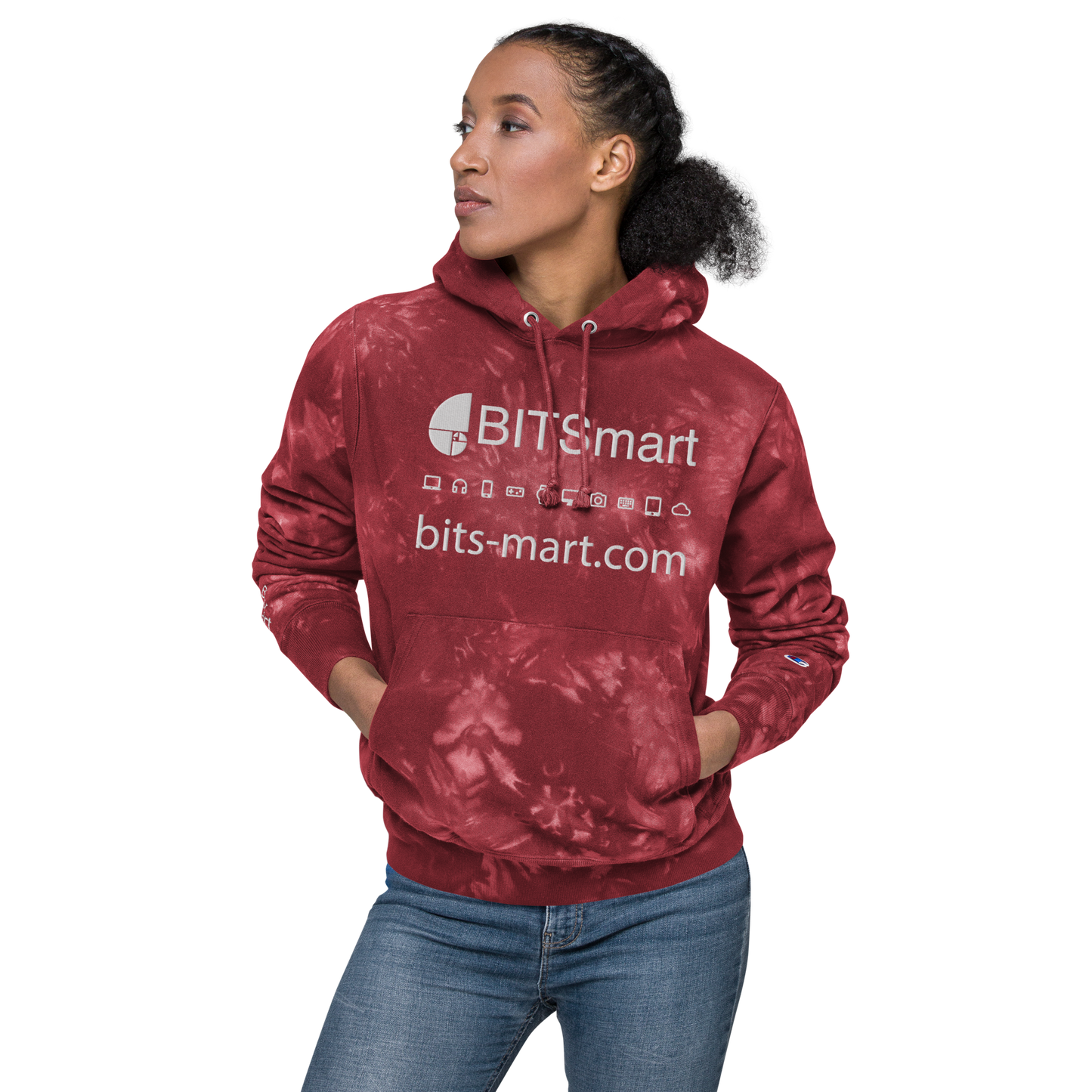Unisex Champion hoodie — Red