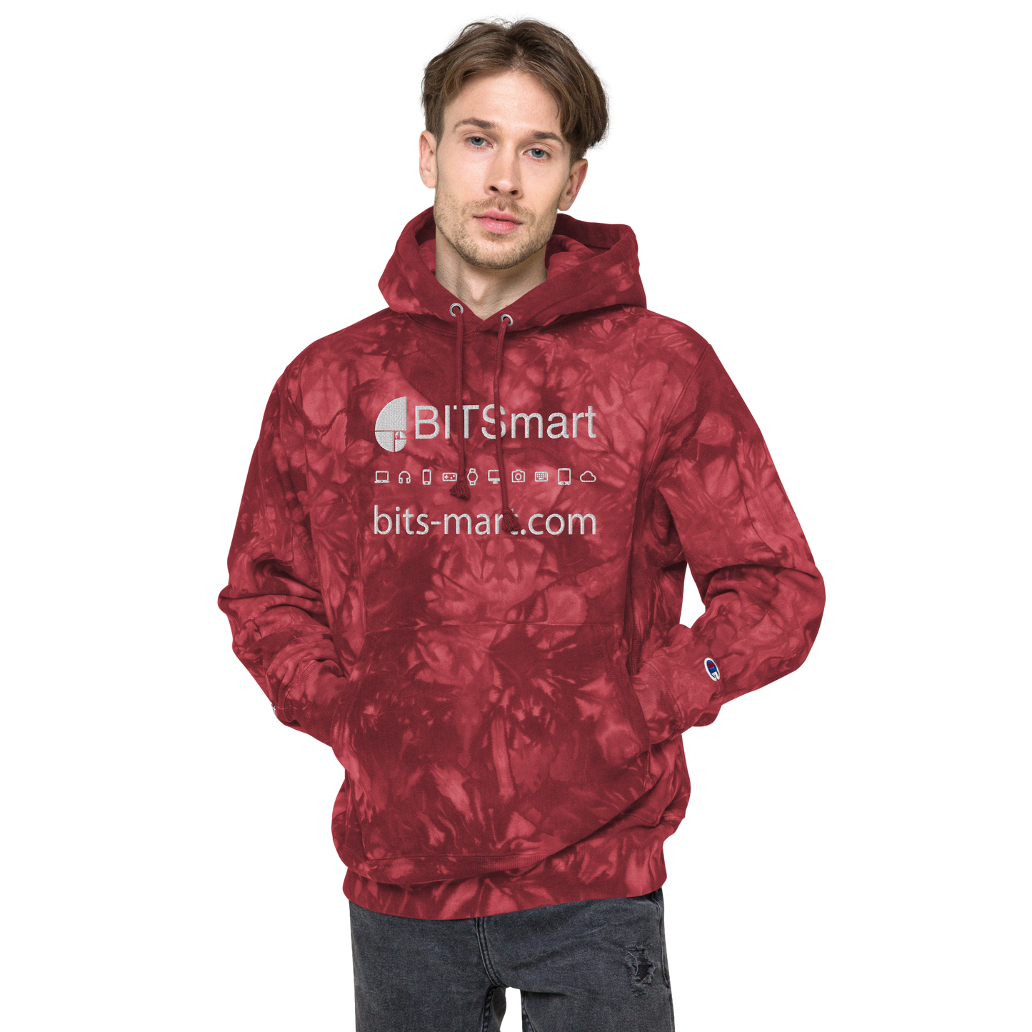 Unisex Champion hoodie — Red