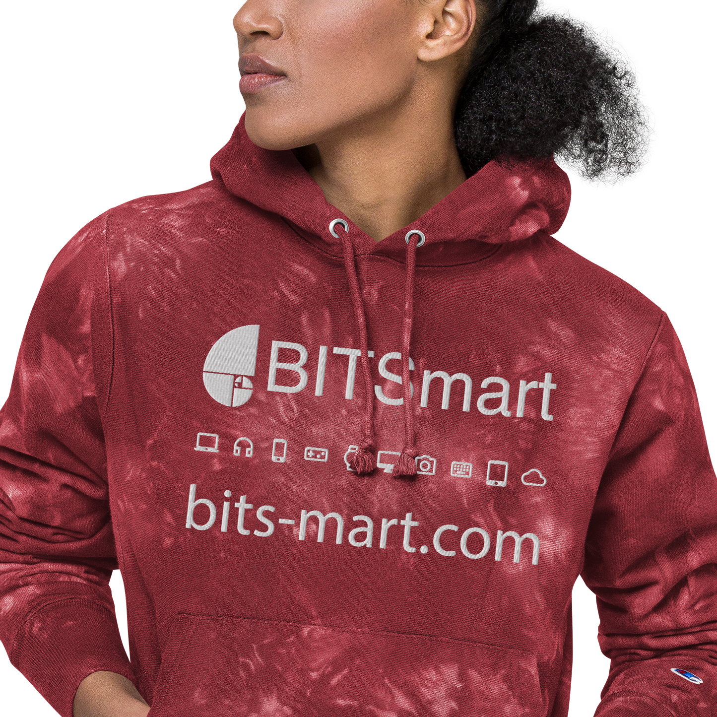 Unisex Champion hoodie — Red