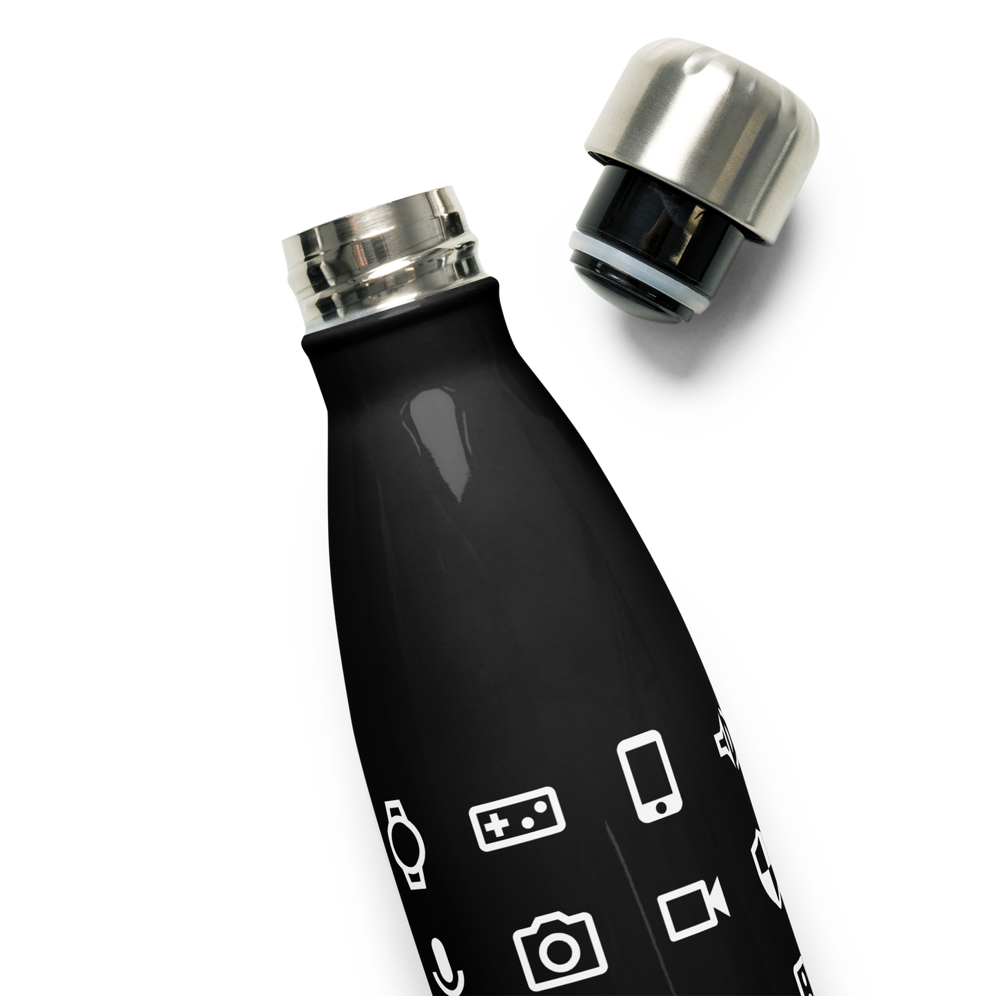 Stainless Steel Water Bottle — Black