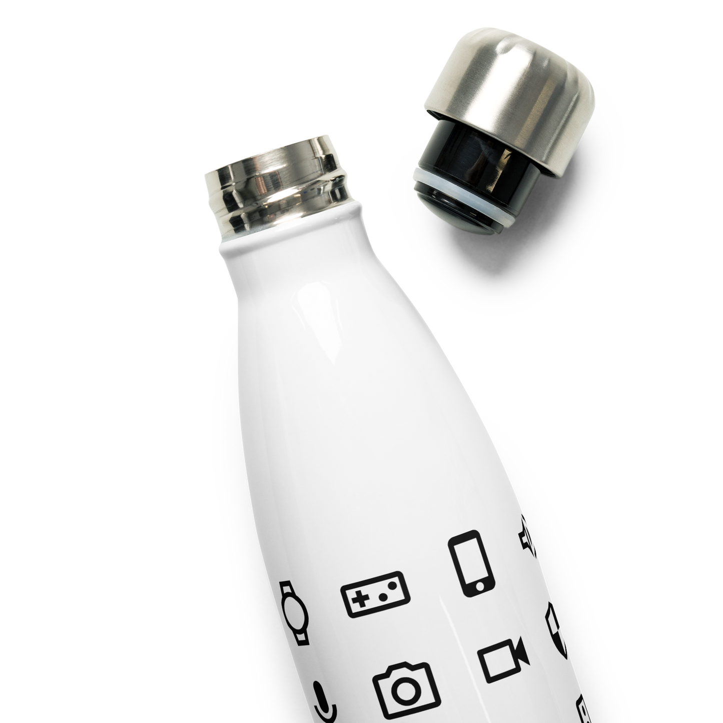 Stainless Steel Water Bottle — White