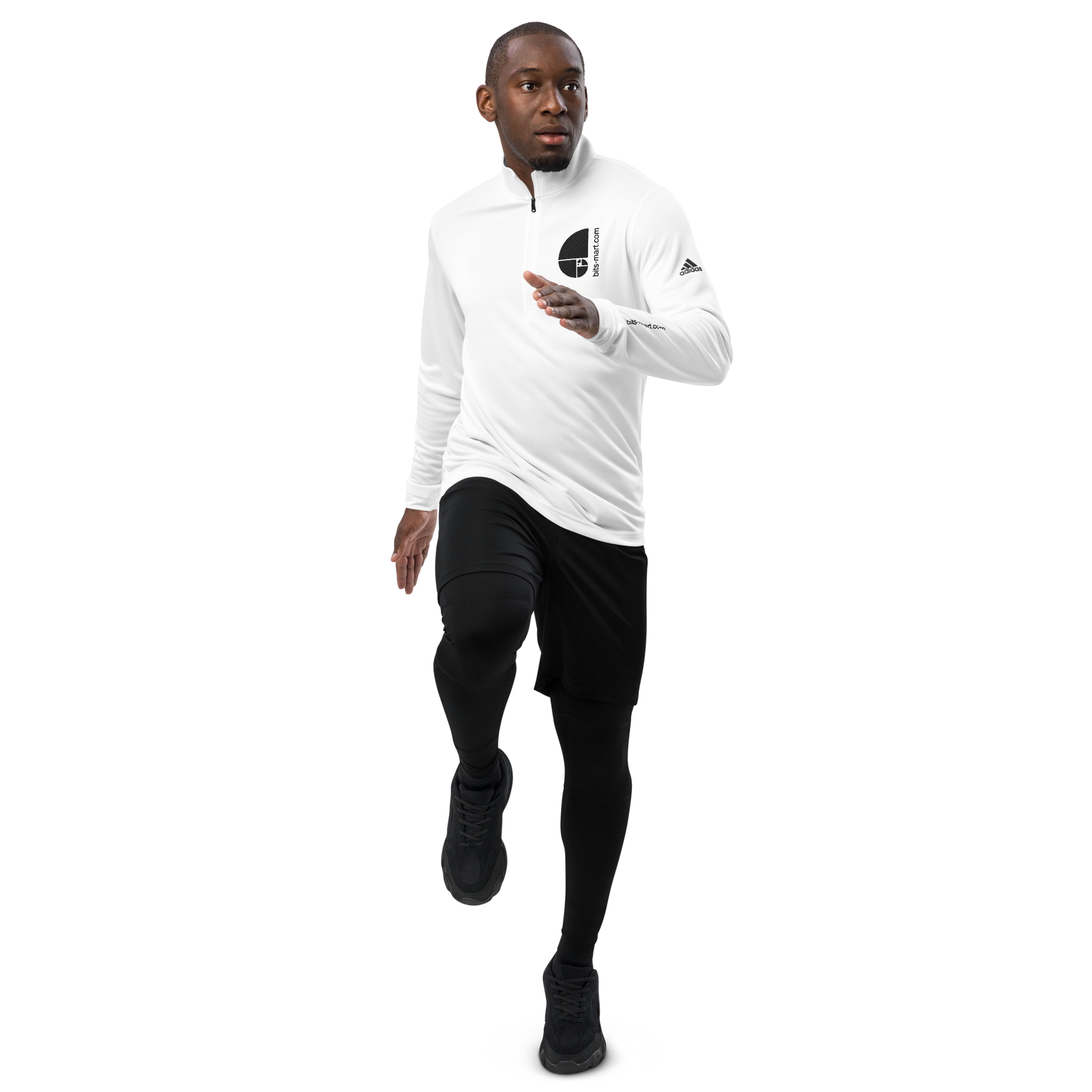 Adidas Quarter Zip Pullover Activewear — White