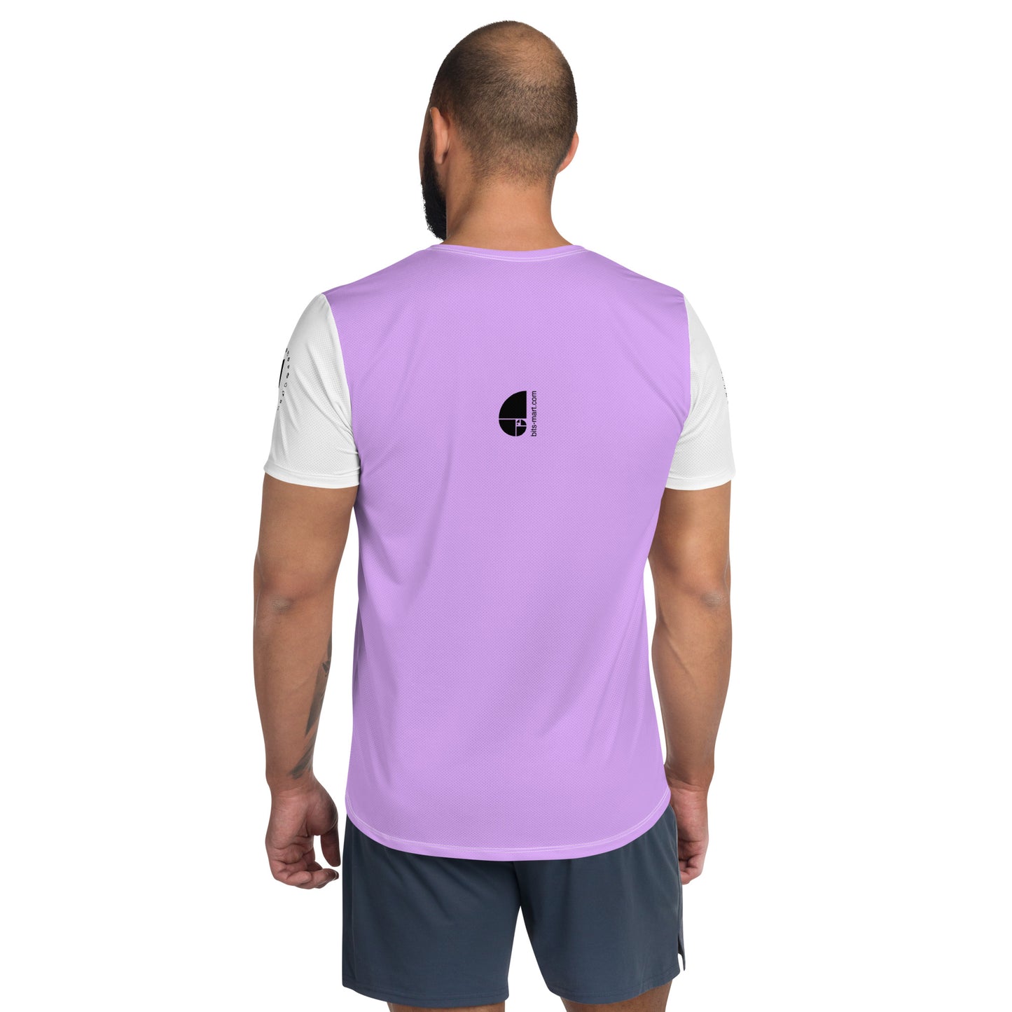 Mens Athletic Polyester T-shirt — Lavender