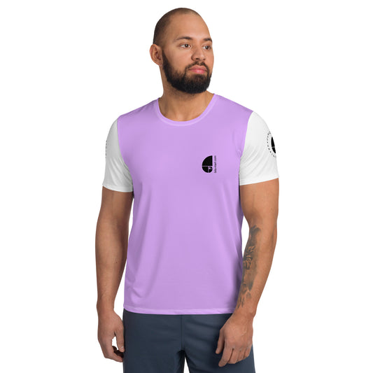 Mens Athletic Polyester T-shirt — Lavender